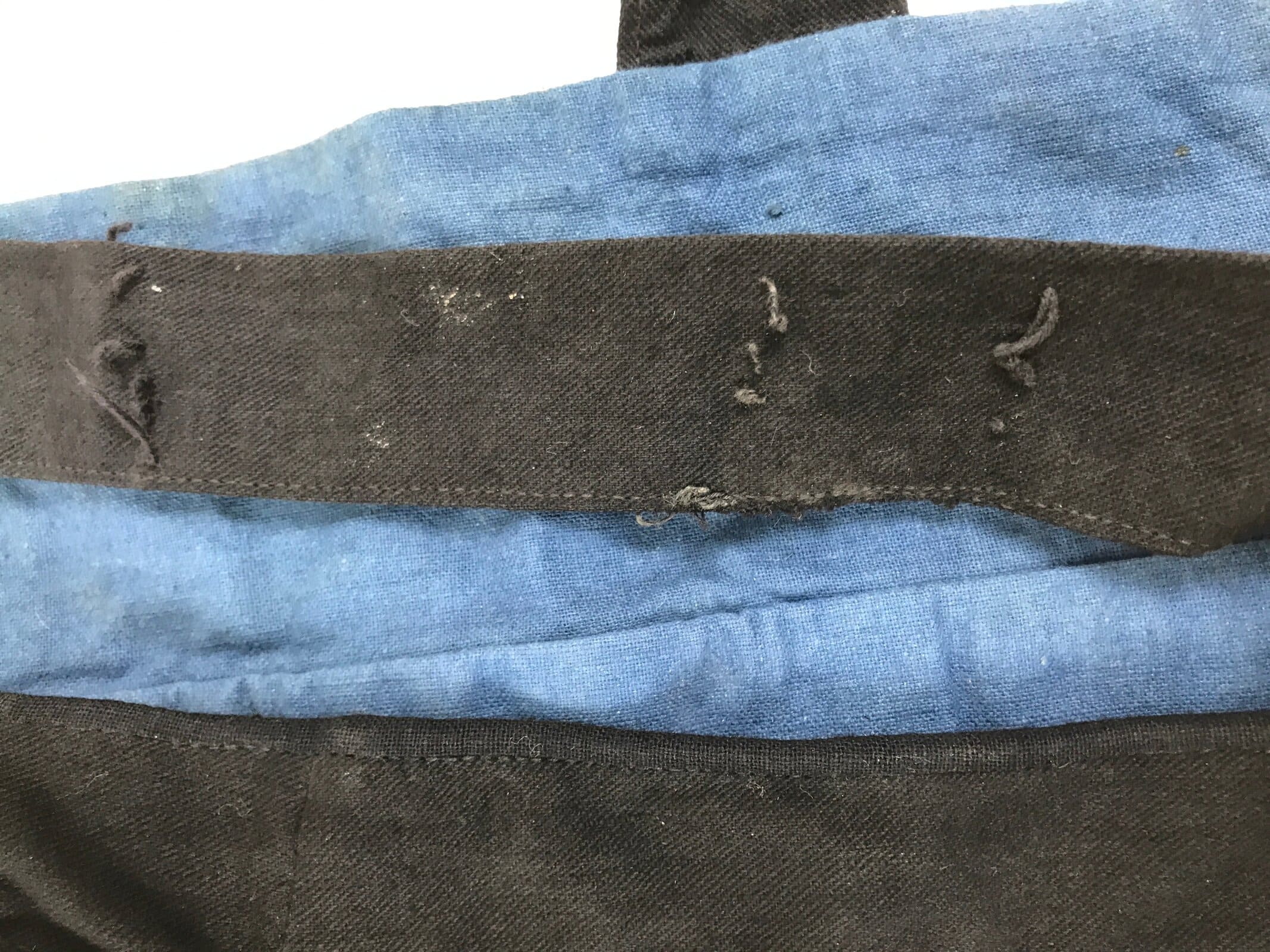 Japanese Firefighter Uniform Apron Haragake Vtg Fire Brigade Matsuri Black MK29