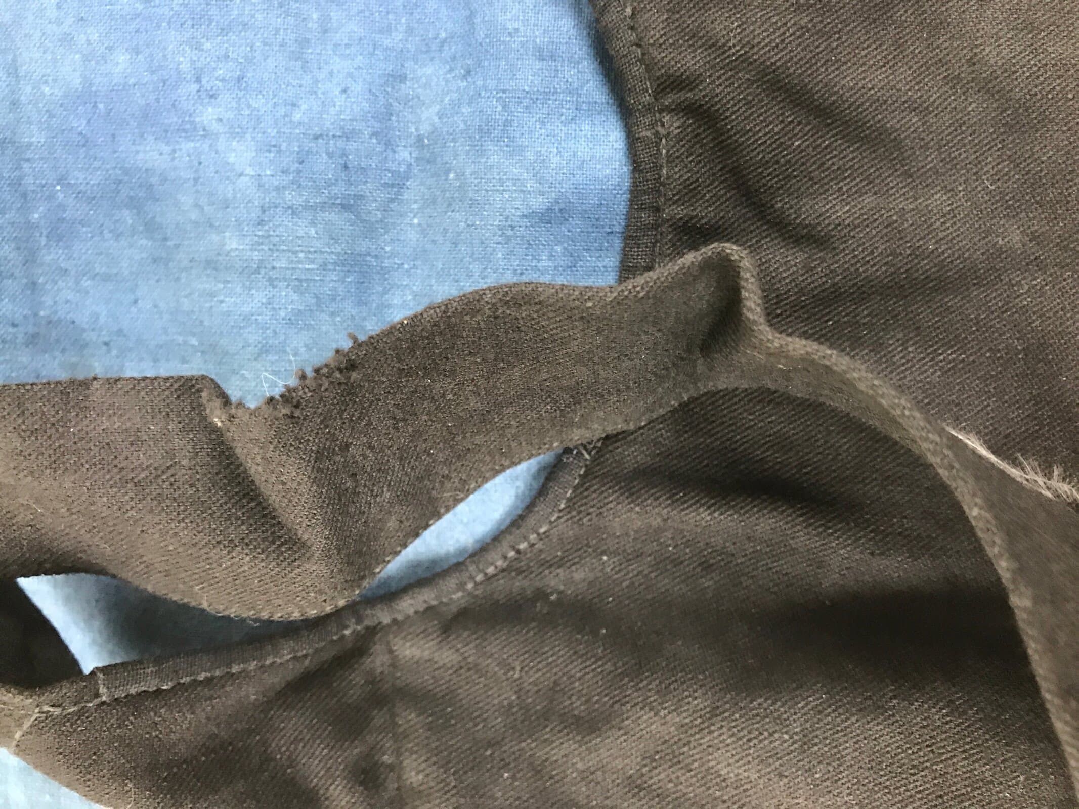 Japanese Firefighter Uniform Apron Haragake Vtg Fire Brigade Matsuri Black MK29