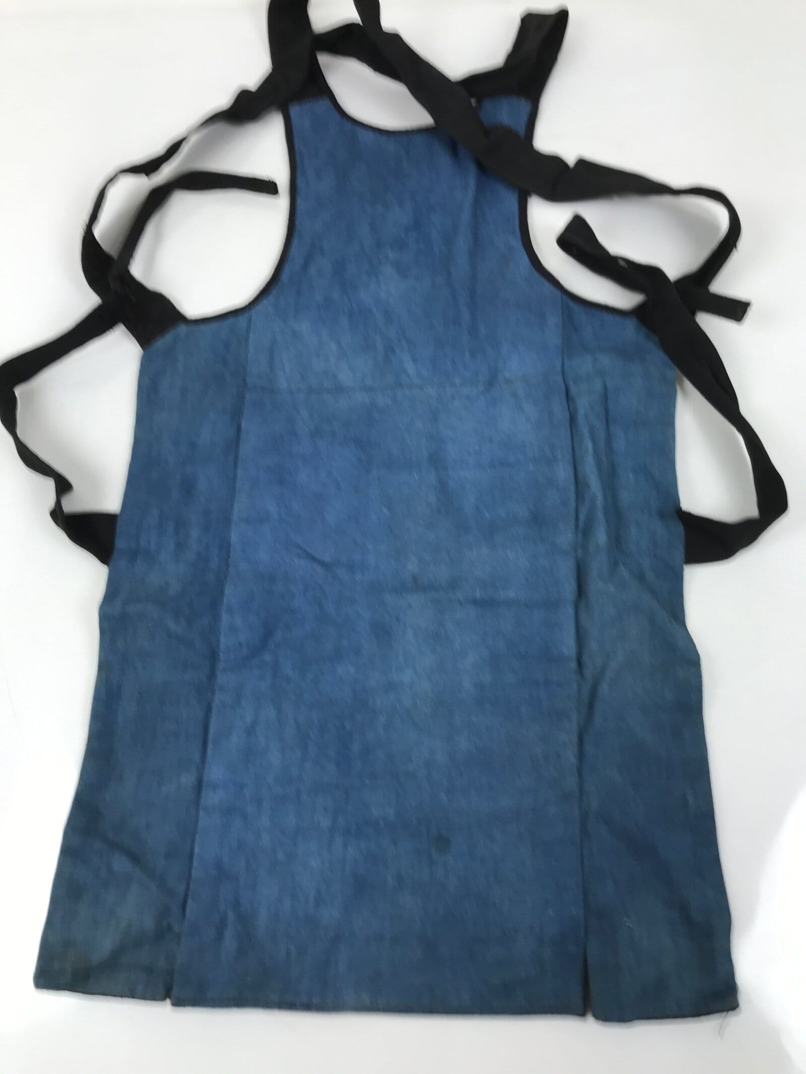 Japanese Firefighter Uniform Apron Haragake Vtg Fire Brigade Matsuri Black MK29