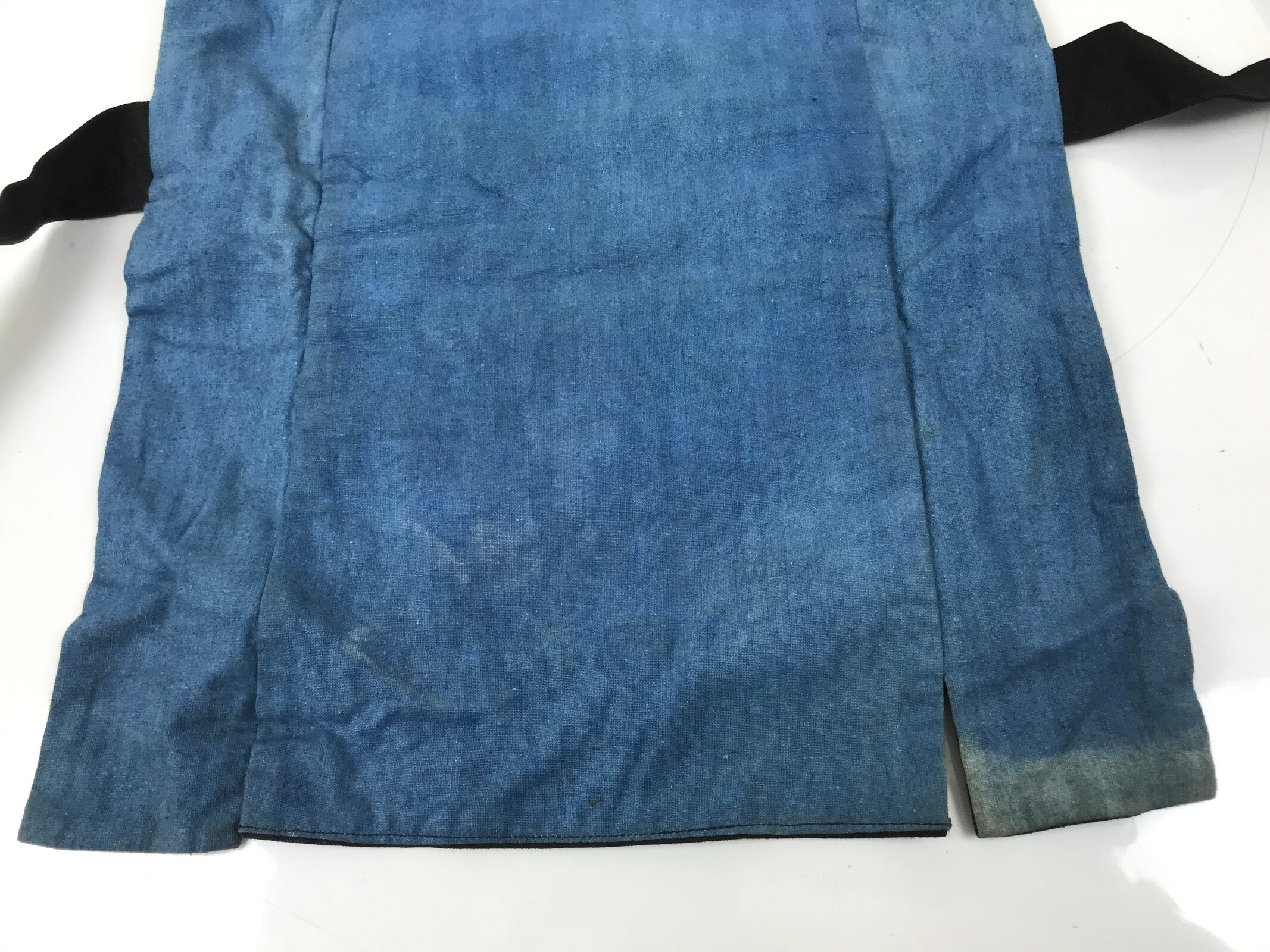 Japanese Firefighter Uniform Apron Haragake Vtg Fire Brigade Matsuri Black MK30