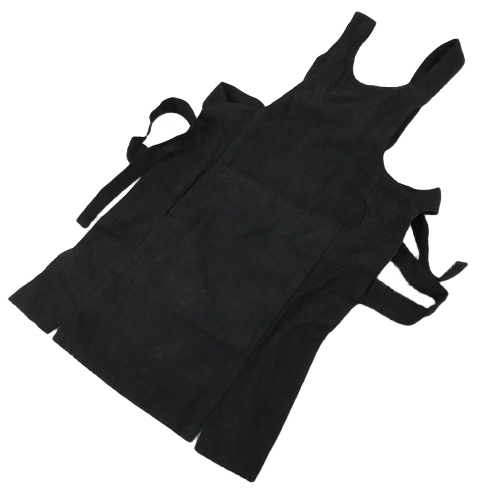 Japanese Firefighter Uniform Apron Haragake Vtg Fire Brigade Matsuri Black MK31