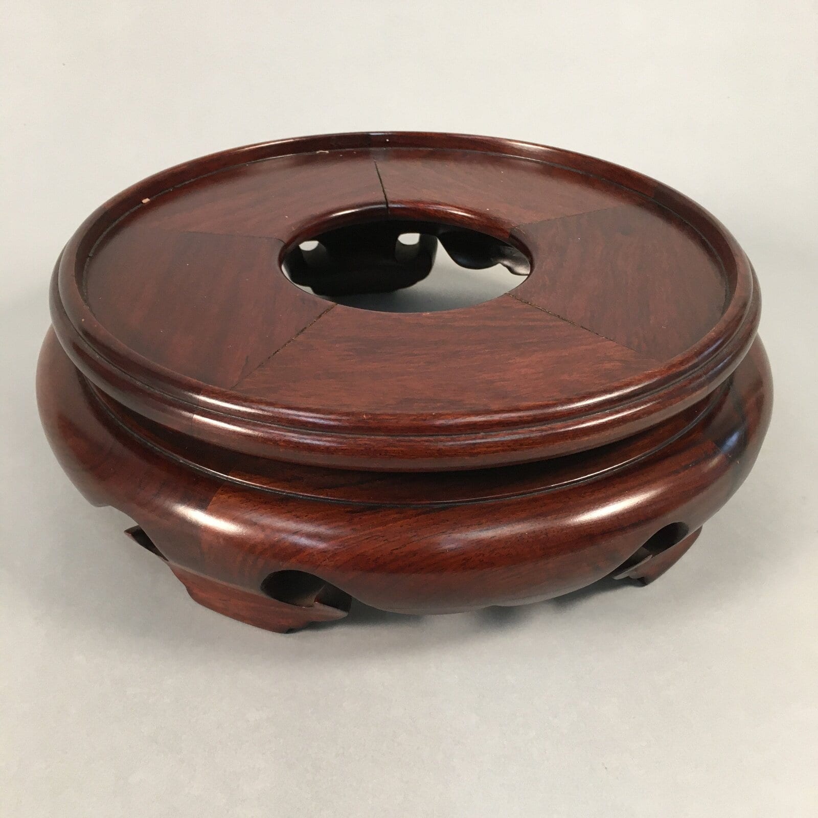 Japanese Flower Vase Stand Wooden Bonsai Table Vtg Kadai Board Ikebana WT308