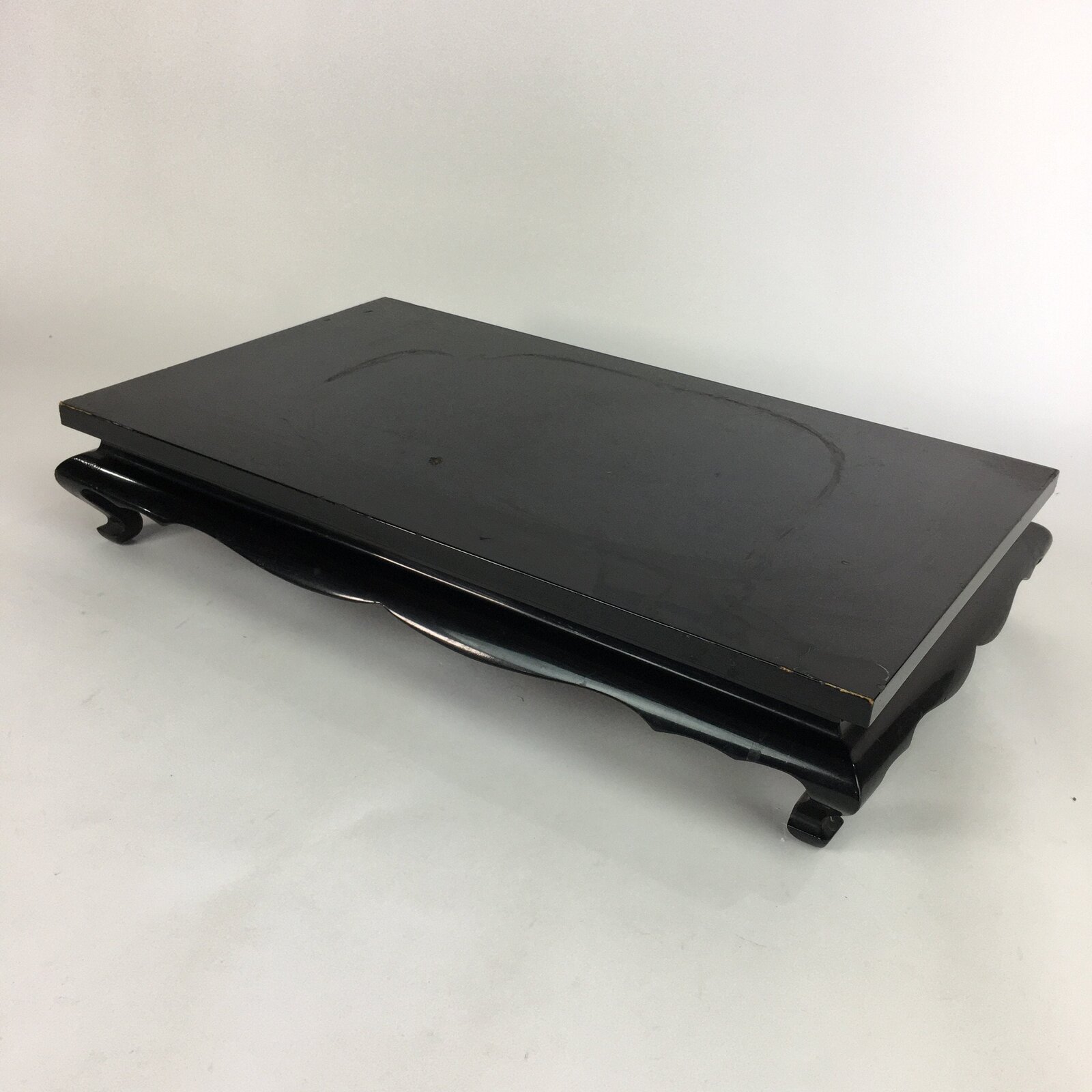 Japanese Flower Vase Stand Wooden Bonsai Table Vtg Kadai Board Ikebana WT316