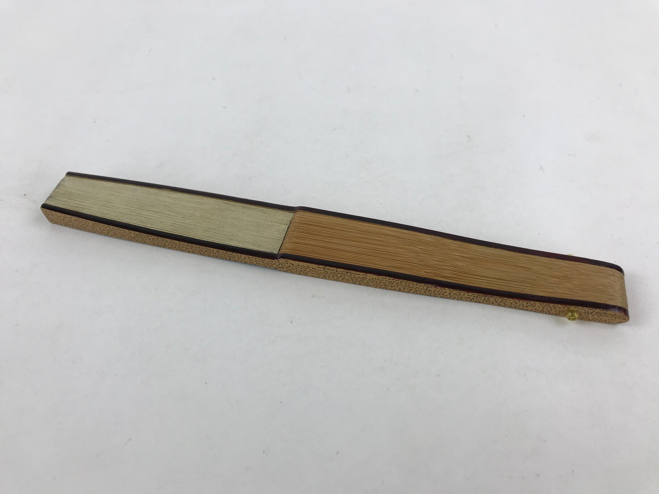 Japanese Folding Fan Sensu Bamboo Frame Pine Trees Matsu Blue Light Blue 4D666