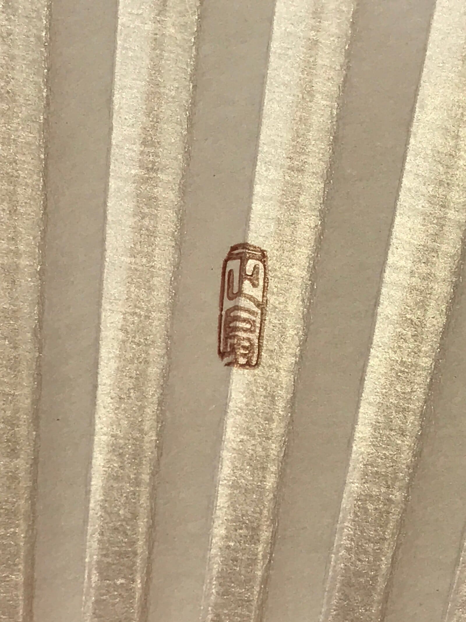 Japanese Folding Fan Sensu Vtg Bamboo Frame Eggplants Backet Sparkle 4D674