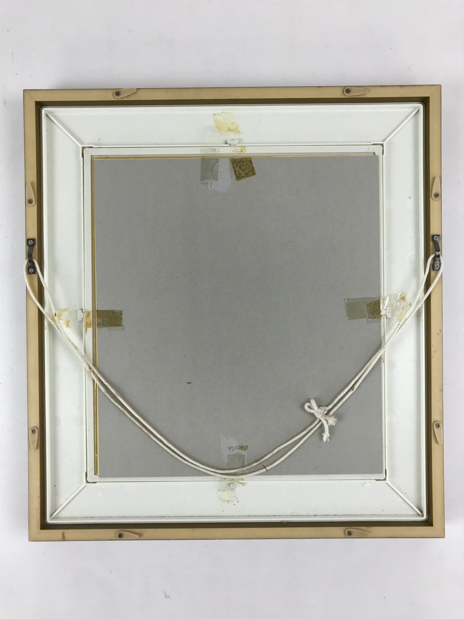 Japanese Framed Katagami Vtg Kimono Stencil Zodiac Good Fortune Mouse Rat FR11