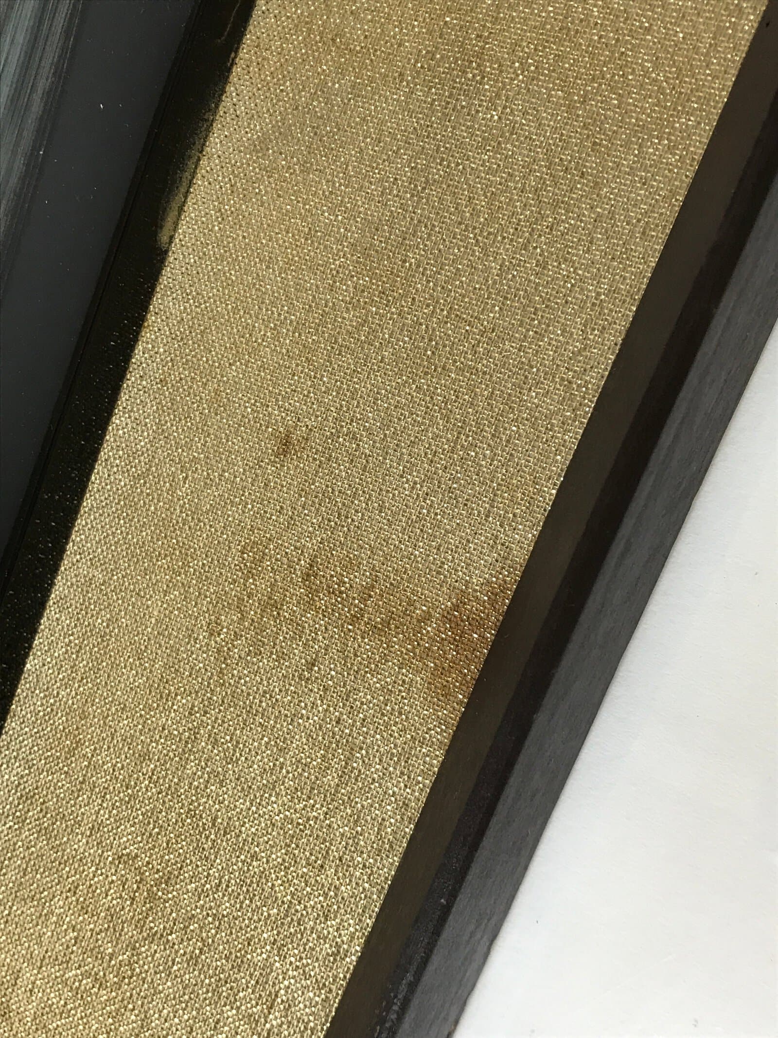 Japanese Framed Wajima Lacquerware Panel Art Vtg Makie Ducks Black Gold FR25