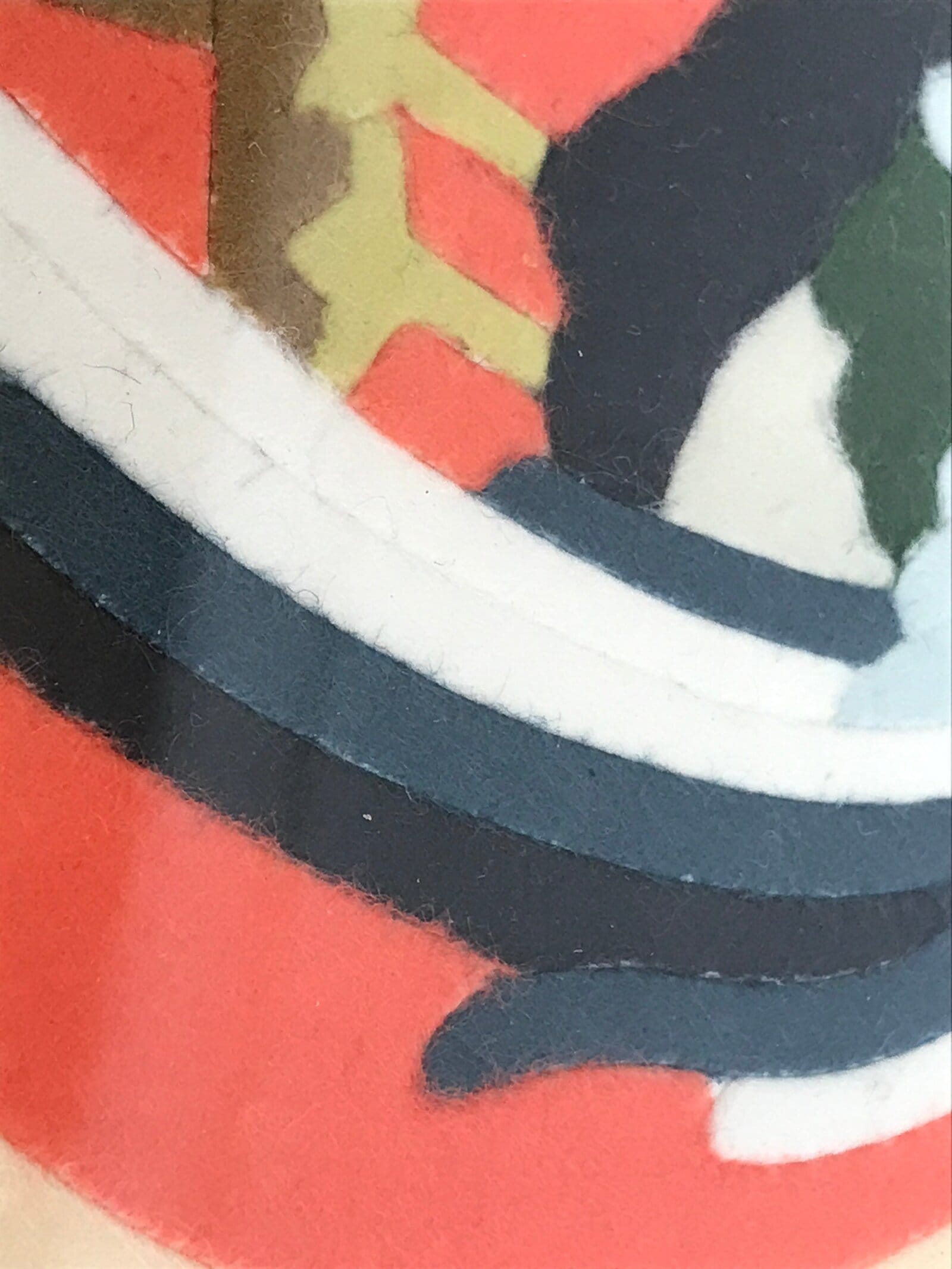 Japanese Framed Washi Paper Zodiac Rooster Art Vtg Traditional Craft Red FR22