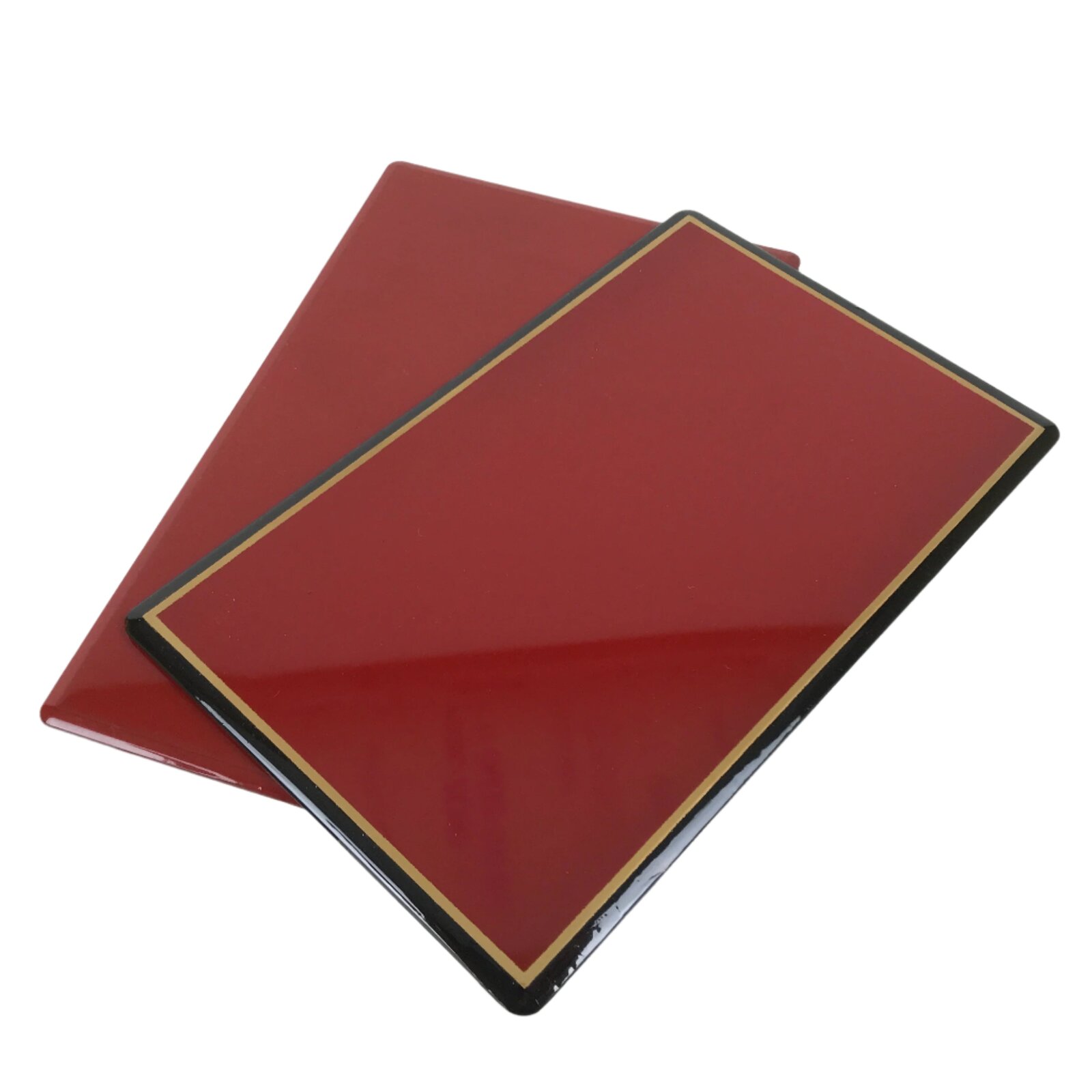 Japanese Fukusa Lacquered Gift Envelope Cover Red Black Wedding Funeral LWB119