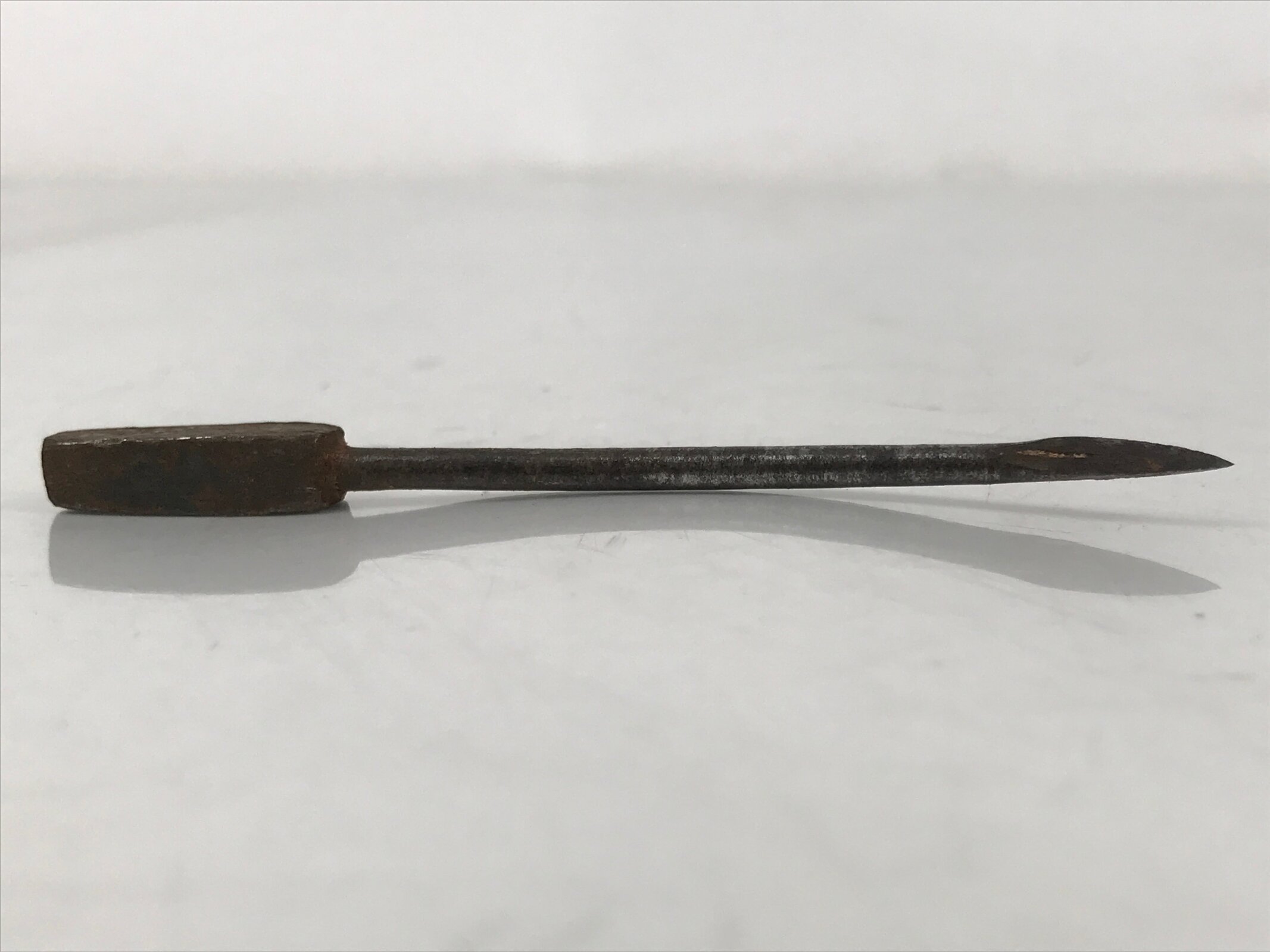 Japanese Gimlet Bit Kiri Carpentry Vtg Woodworking Tool Brown Metal T320