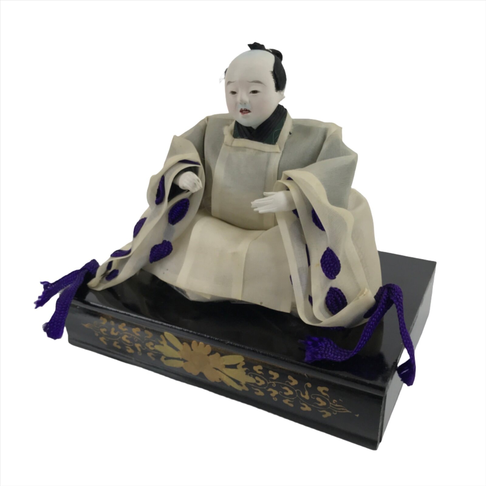 Japanese Girl Festival Court Crying Man Servant Hina Doll Matsuri Wood ID570