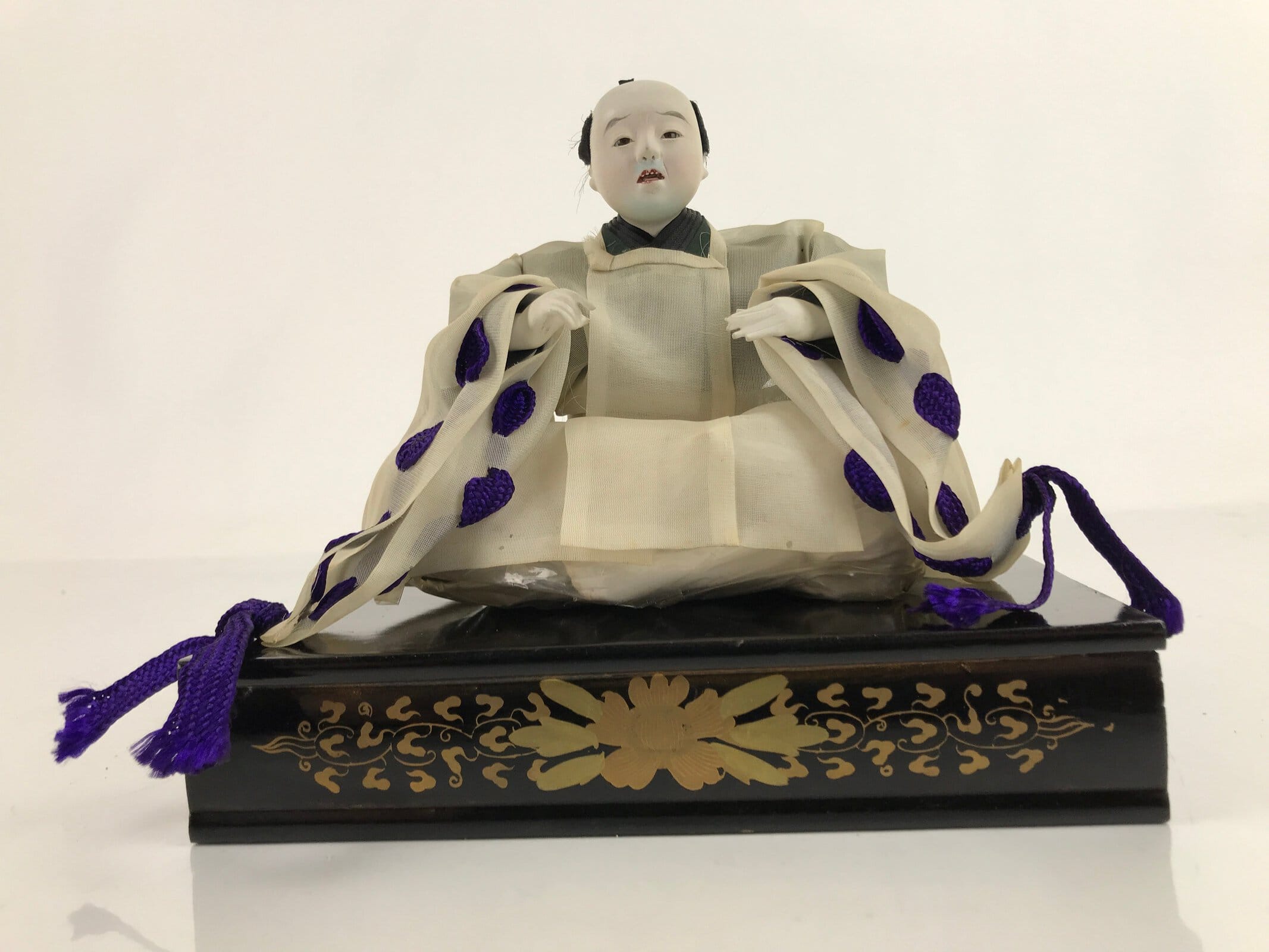 Japanese Girl Festival Court Crying Man Servant Hina Doll Matsuri Wood ID570