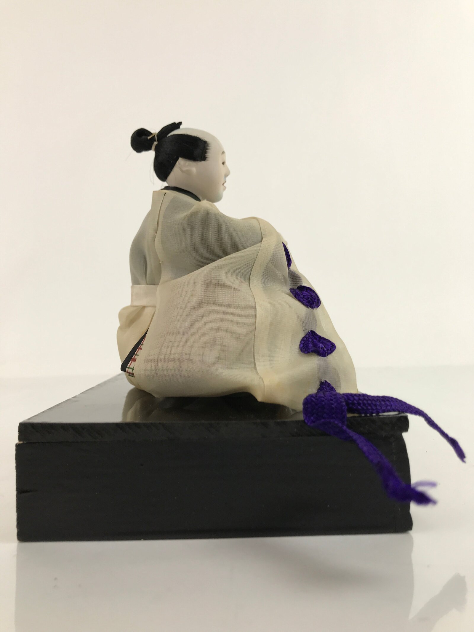 Japanese Girl Festival Court Crying Man Servant Hina Doll Matsuri Wood ID570