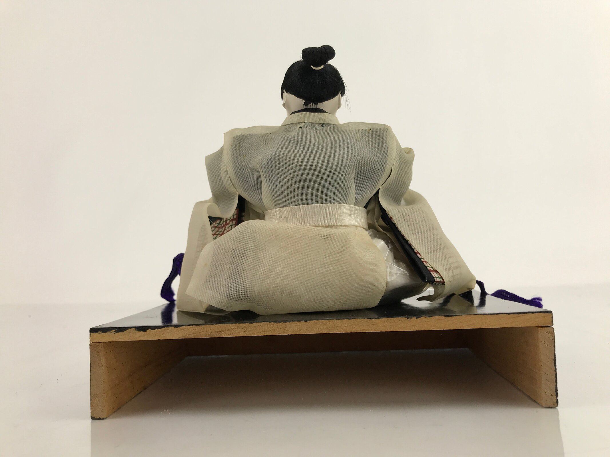 Japanese Girl Festival Court Crying Man Servant Hina Doll Matsuri Wood ID570