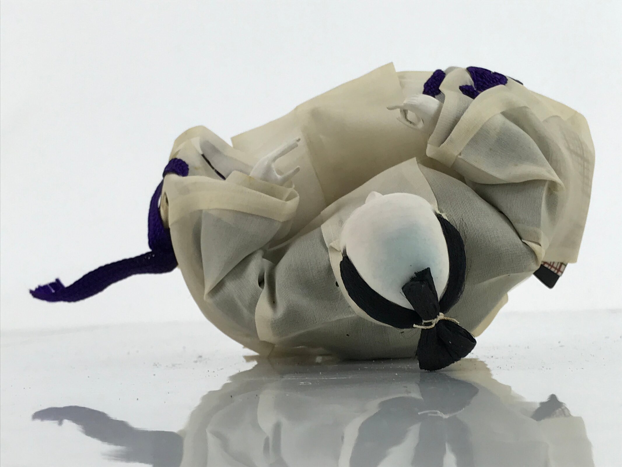 Japanese Girl Festival Court Crying Man Servant Hina Doll Matsuri Wood ID570