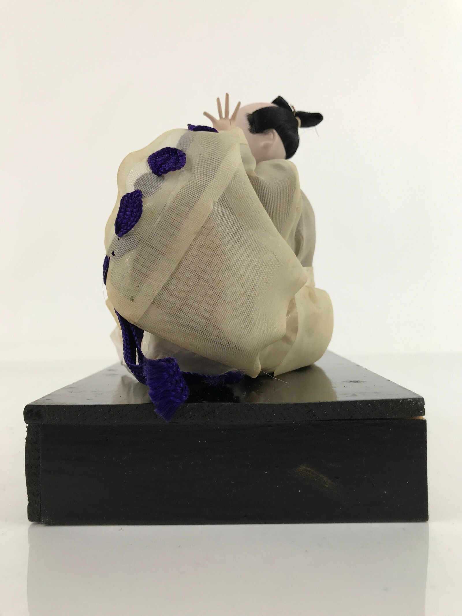 Japanese Girl Festival Court Laughing Man Servant Hina Doll Matsuri Wood ID571