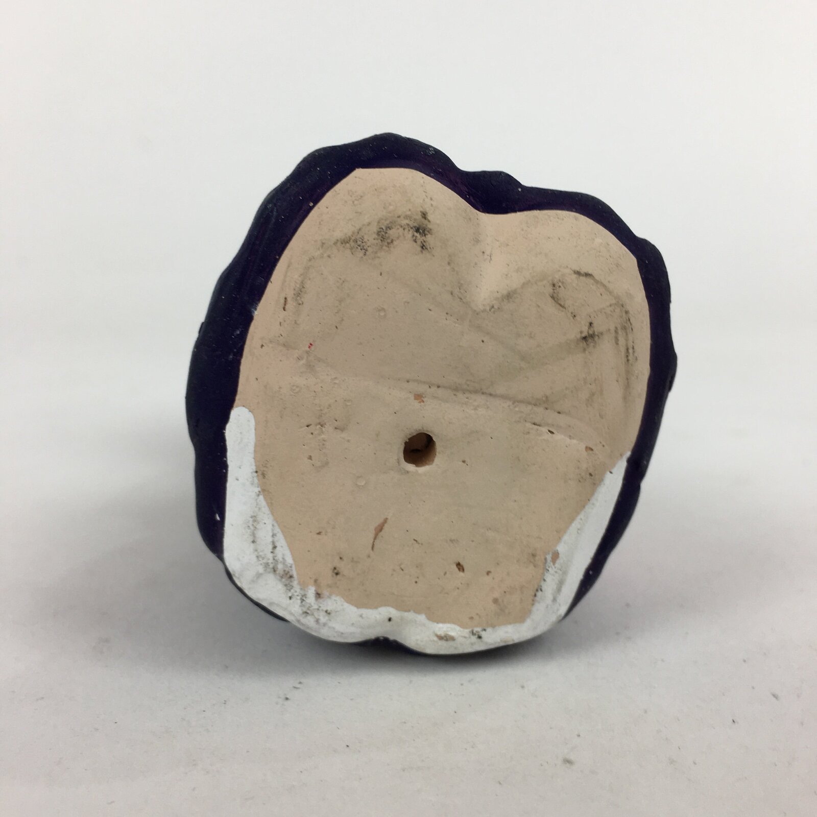 Japanese Girl Praying Clay Doll Vtg Pottery Statue Ceramic Okimono BD789