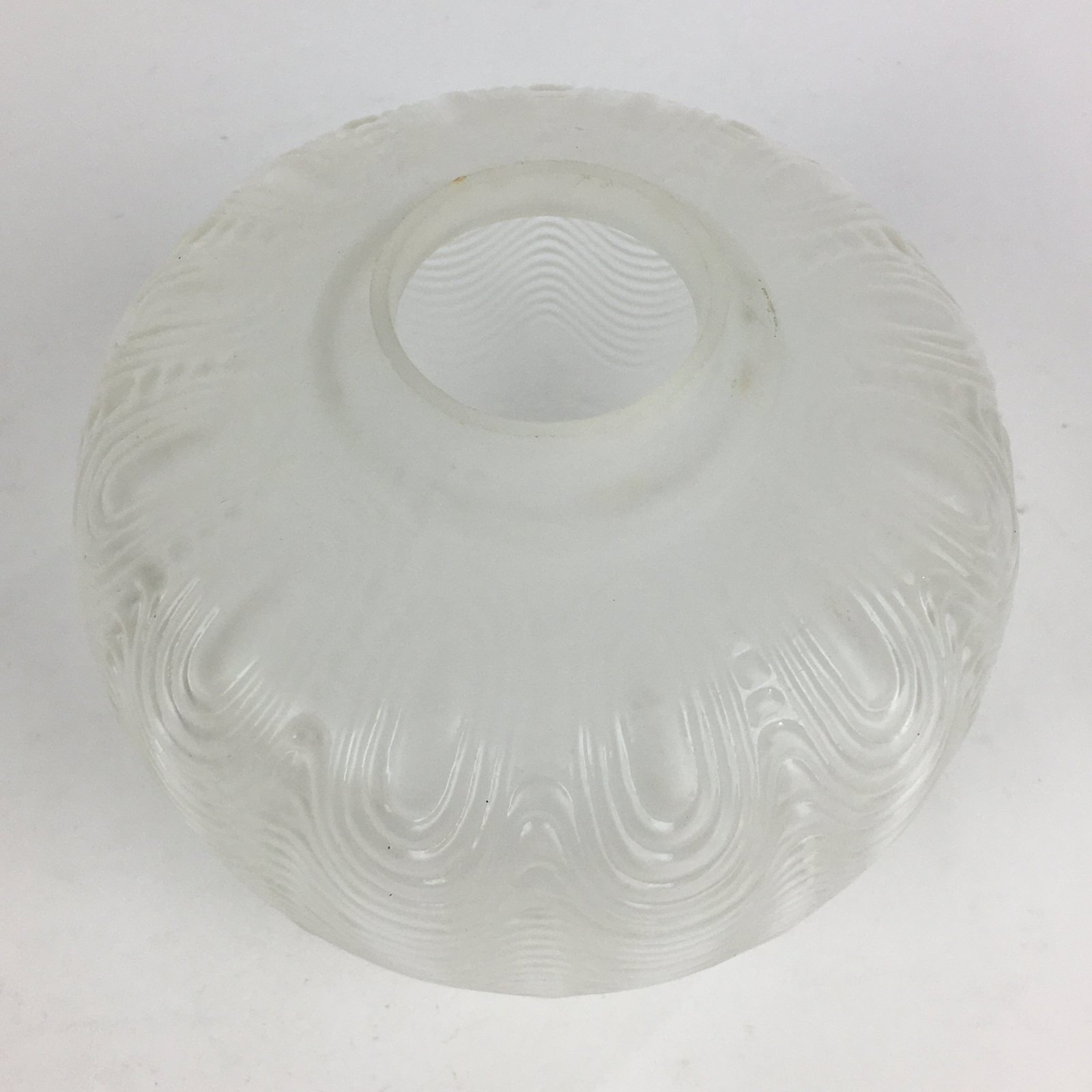 Japanese Glass Lamp Shade Vtg Bulb Cover Frosted Glass JK361