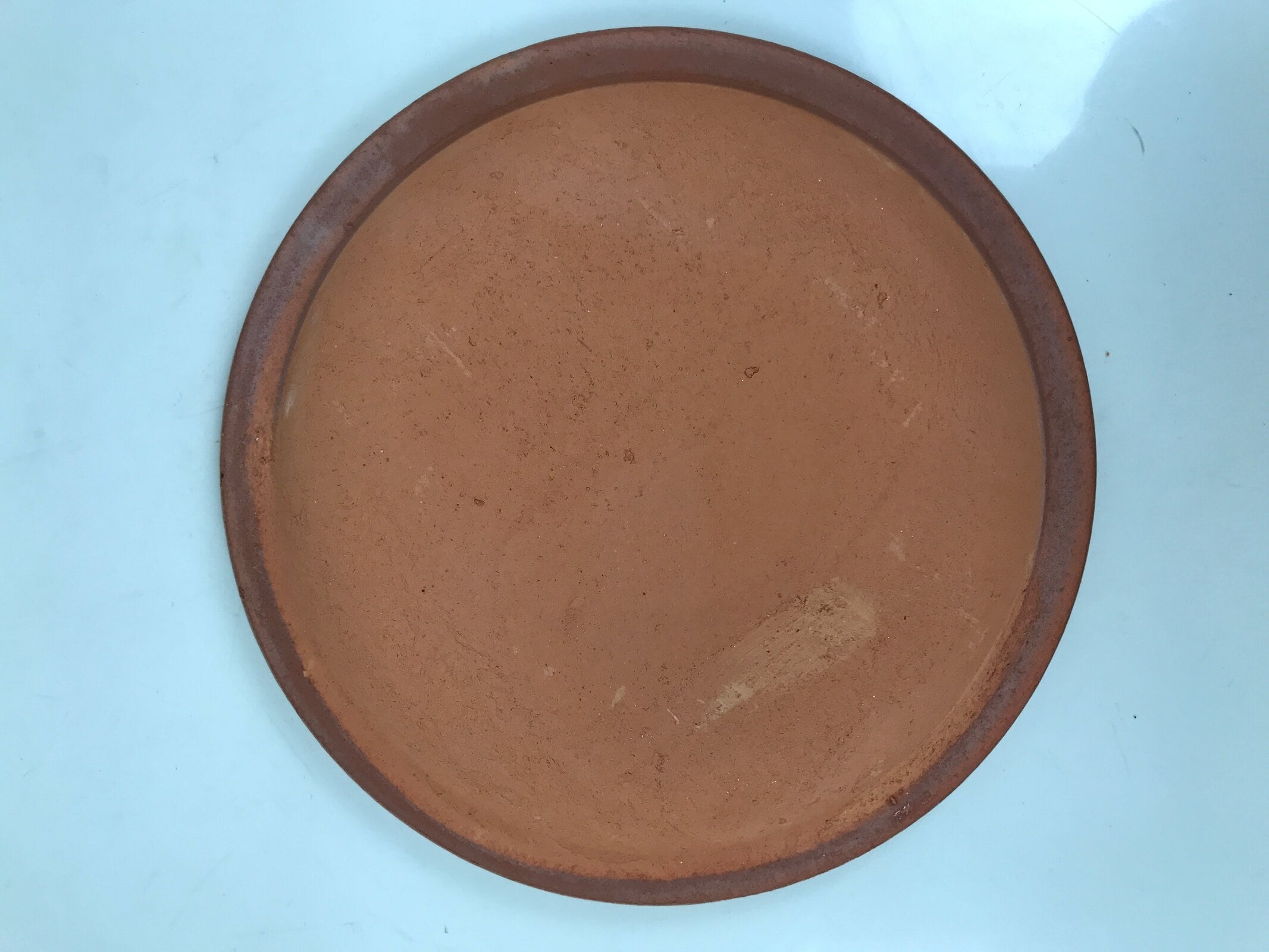 Japanese Glazed Clay Terracotta Plate Sara Vtg Kozara Serving Dish Orange Y383