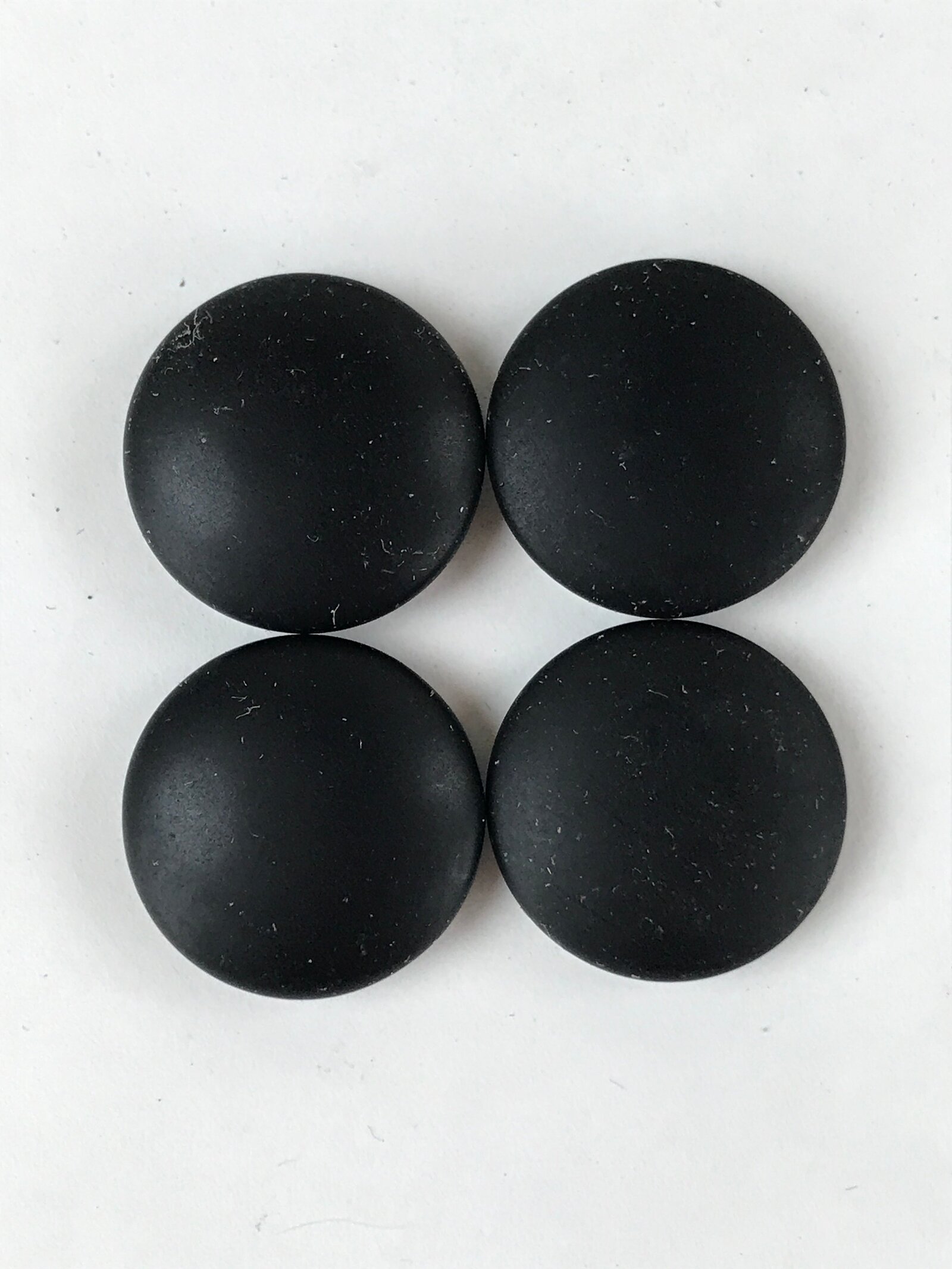 Japanese Go Stone Goishi Game Pieces Vtg Igo Brown Wooden Bowls Glass GO88