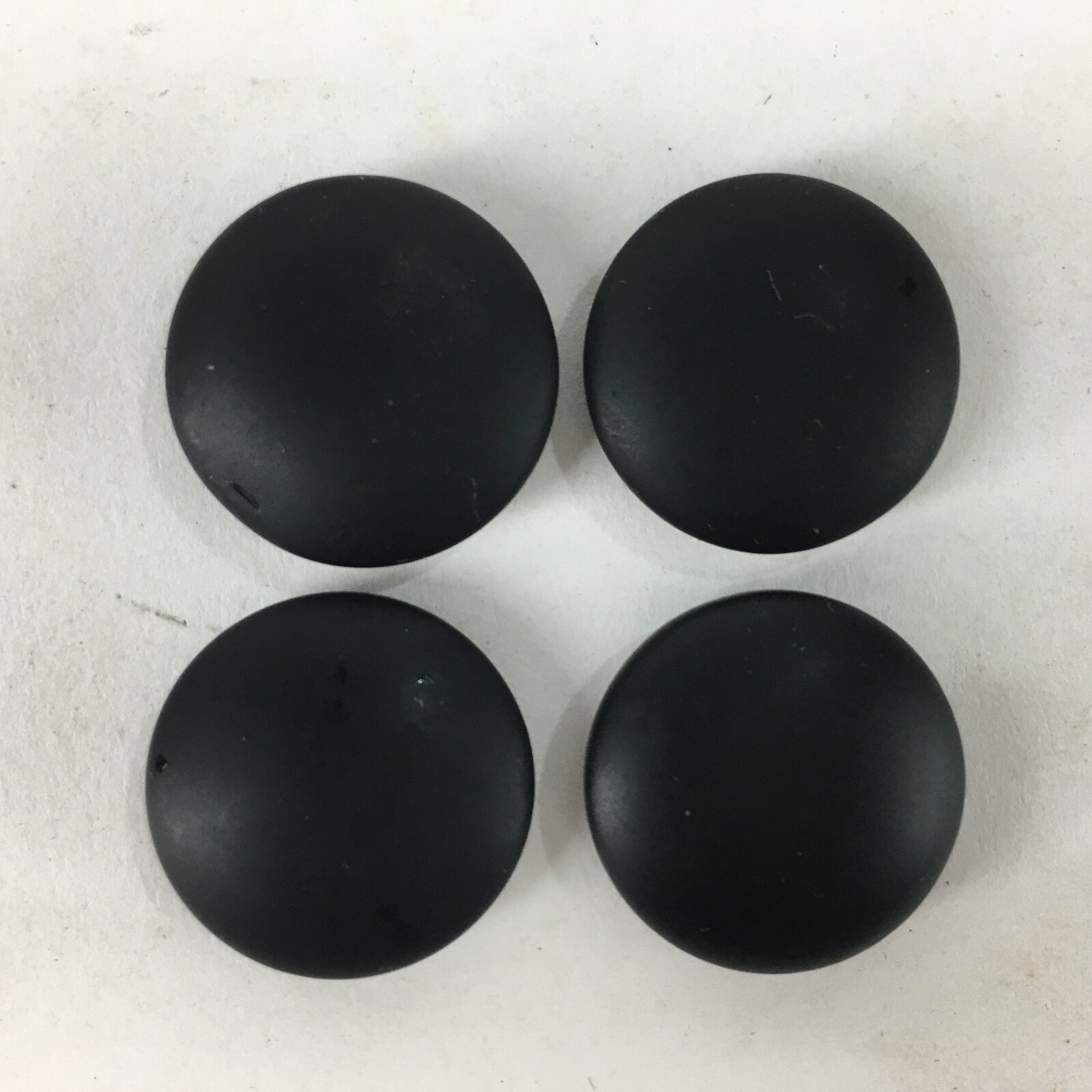 Japanese Go Stone Vtg Goishi Game Piece Set Brown Bowl Black White GO66