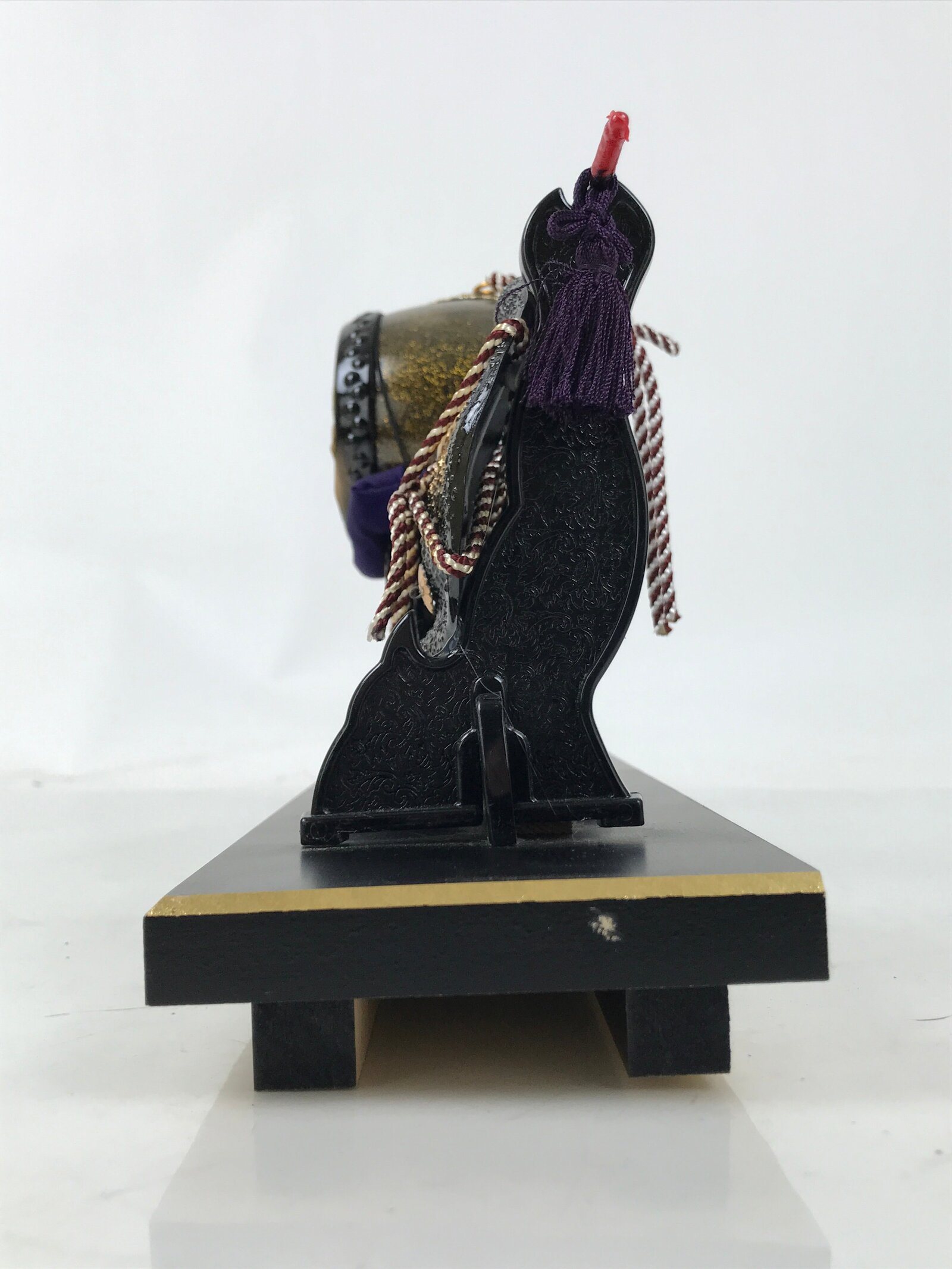 Japanese Gogatsu Ningyo Display Vtg Drum Folding Fan Shade Stand Boys' Day ID644