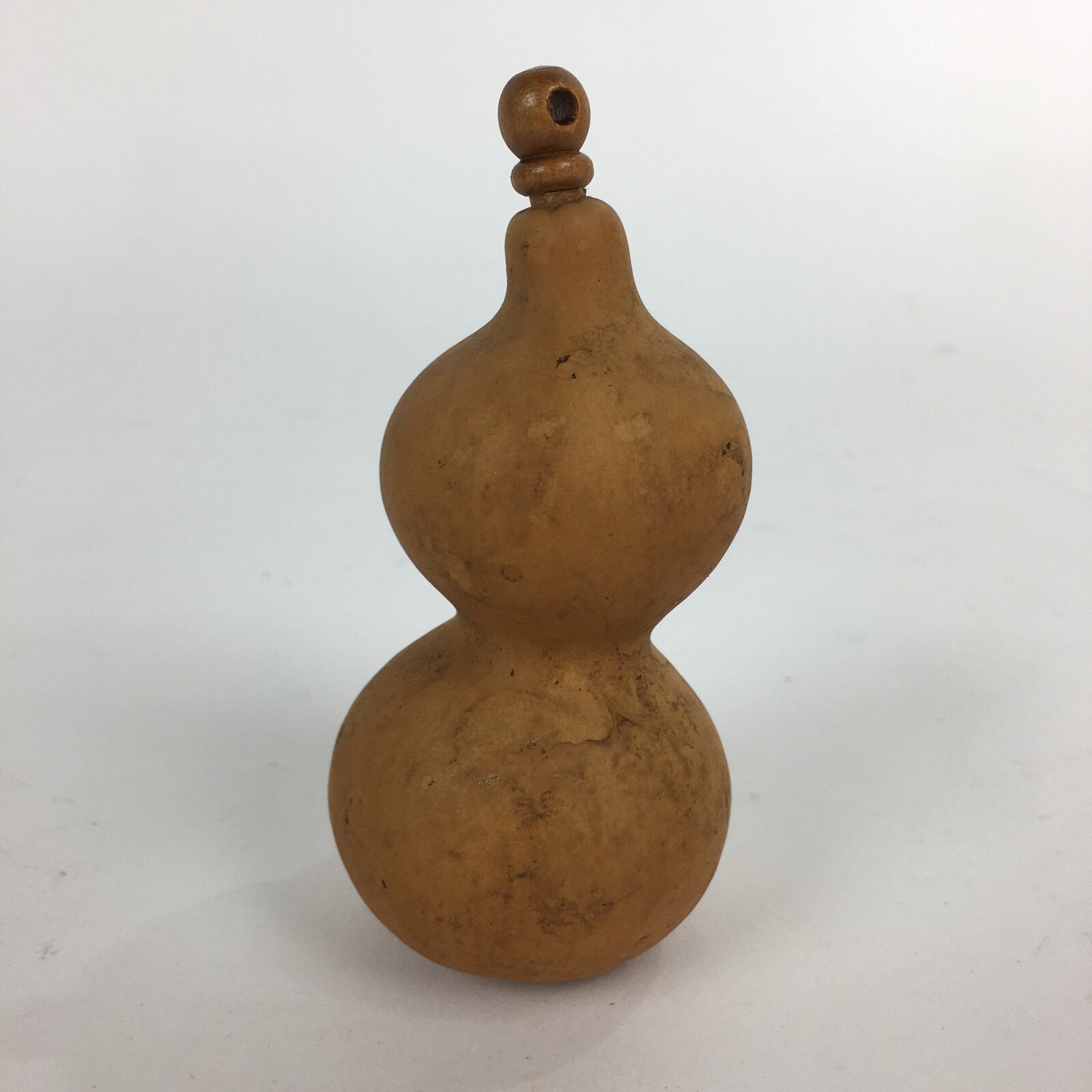 Japanese Gourd Display Ornament Vtg Lucky Charm Ornament Natural Brown G231