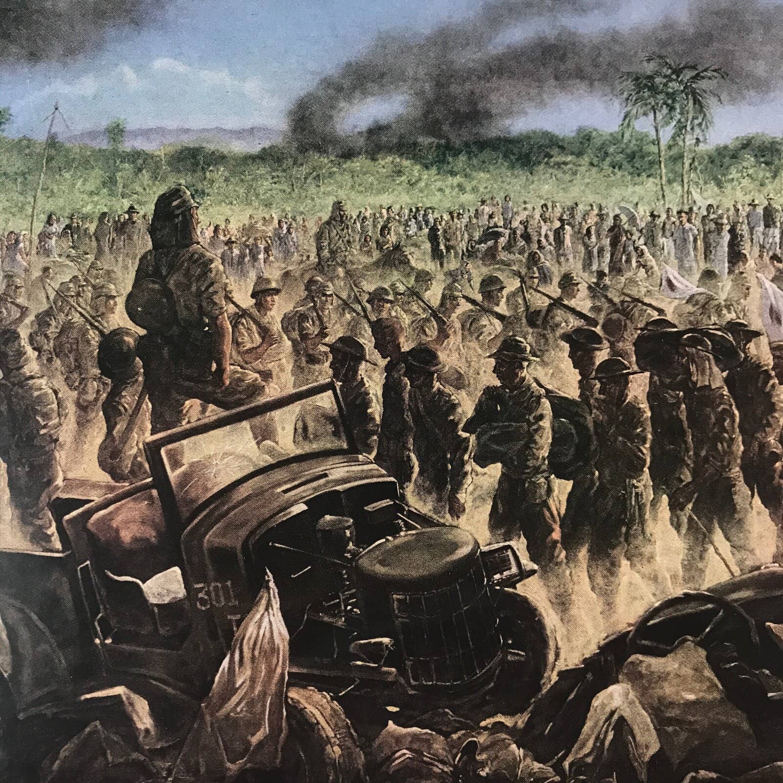 Japanese Greater East Asia War Art Book Vtg Daitoa Senso Senso-ga AB122