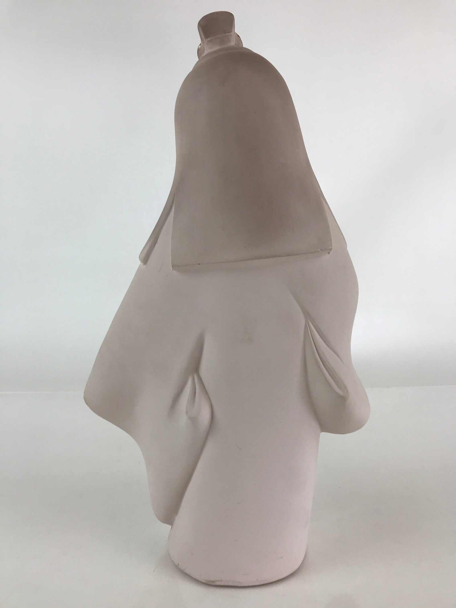 Japanese Hakata-Ningyo Clay Doll Vtg Traditional Handicraft Girl Geisha White BD