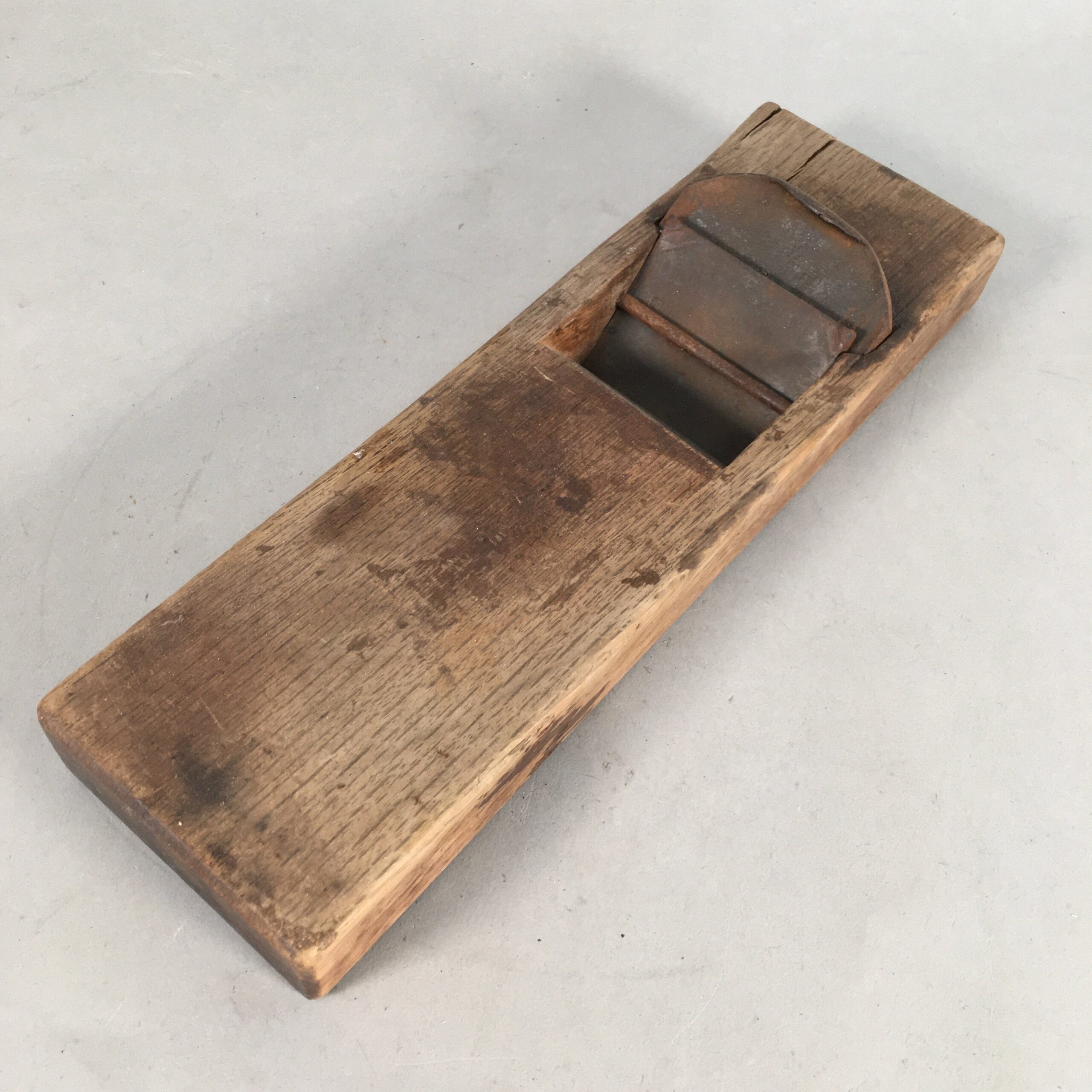 Japanese Hand Plane Hina Kanna Smoothing Vtg Wood Tool 63mm Steel Blade K365