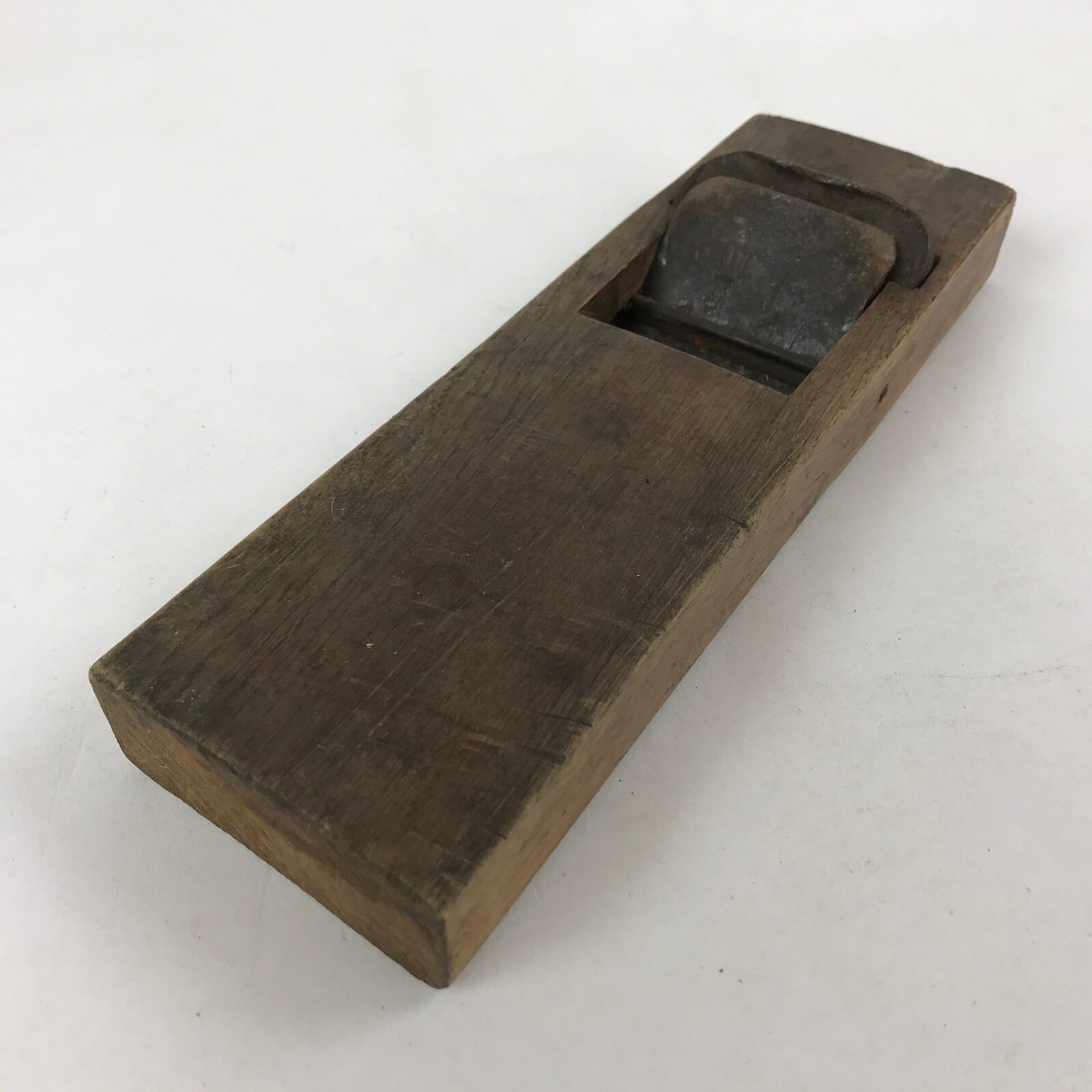 Japanese Hand Plane Hira Kanna Smoothing Vtg Wood Tool 60mm Steel Blade K459