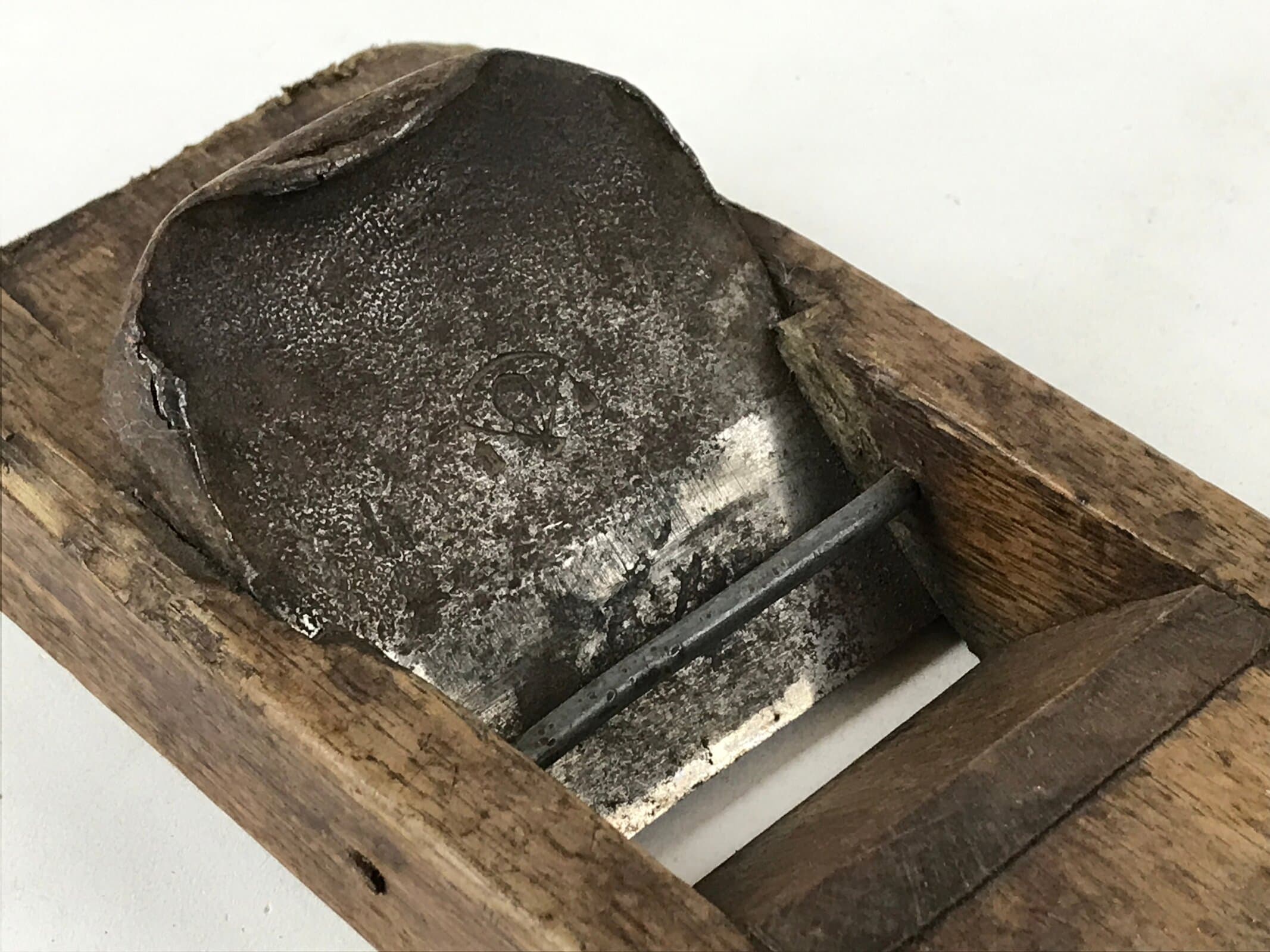 Japanese Hand Plane Hira Kanna Smoothing Vtg Wood Tool 75mm Steel Blade K457