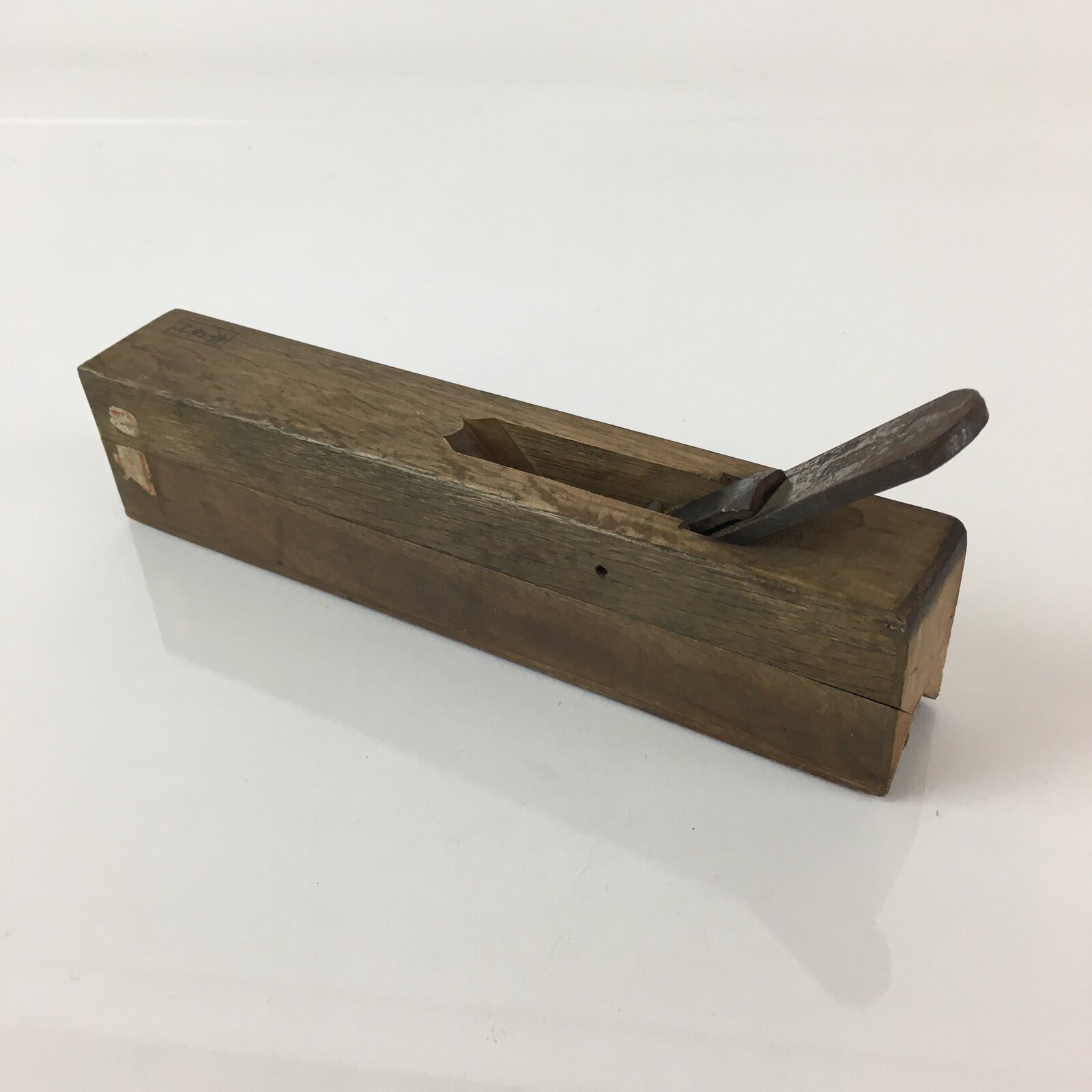 Japanese Hand Plane V Kanna Smoothing Vtg Wood Tool 10mm Steel Blade K434