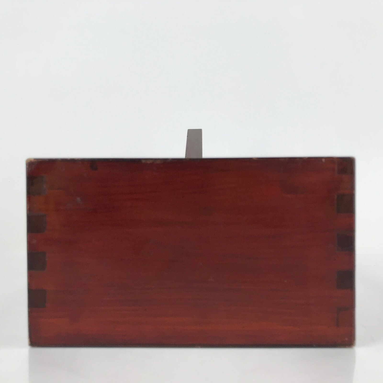 Japanese Handmade Lacquered Wood Masu Liquid Measuring Tool Vtg 2L Brown JK691