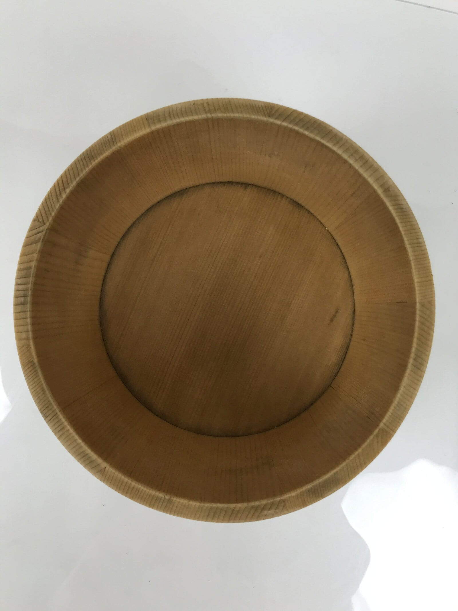 Japanese Handmade Lidded Wooden Oke Bucket Vtg Water Rice Storage BK48