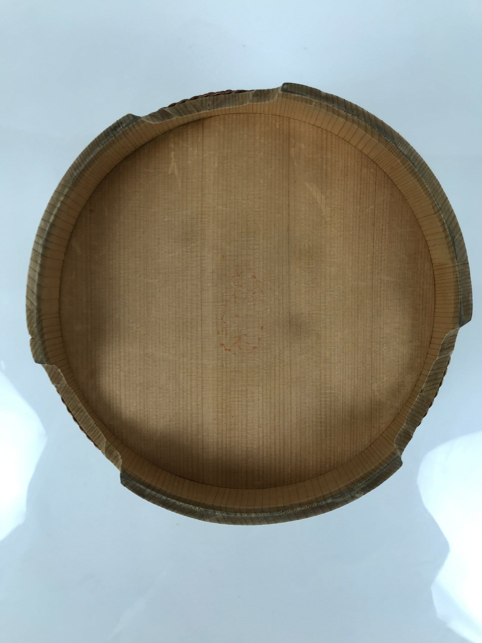 Japanese Handmade Lidded Wooden Oke Bucket Vtg Water Rice Storage BK48