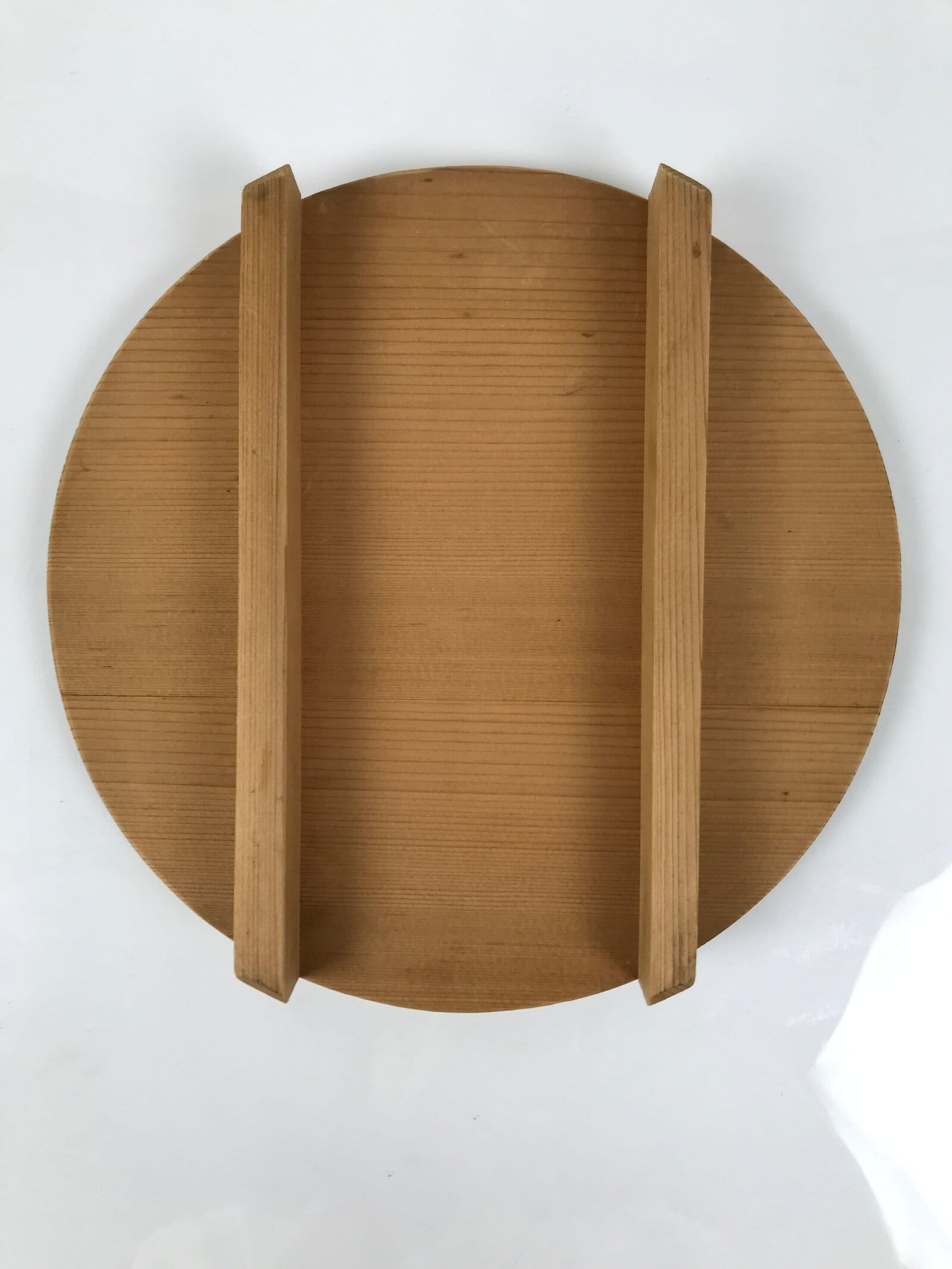 Japanese Handmade Lidded Wooden Oke Bucket Vtg Water Rice Storage BK48