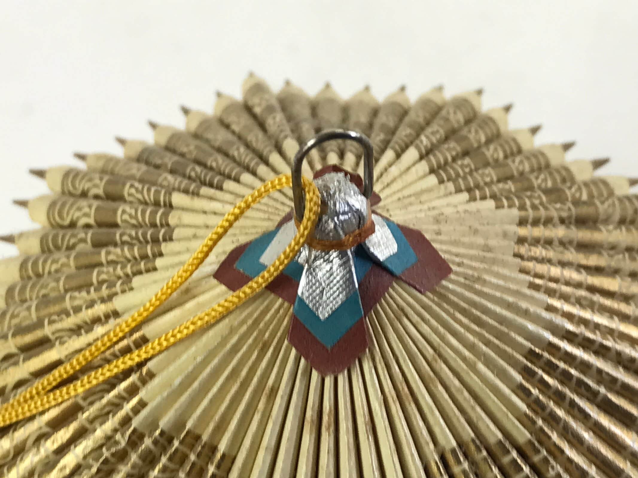 Japanese Handmade Miniature Umbrella Figurine Vtg Kasa Bamboo Decoration JK589