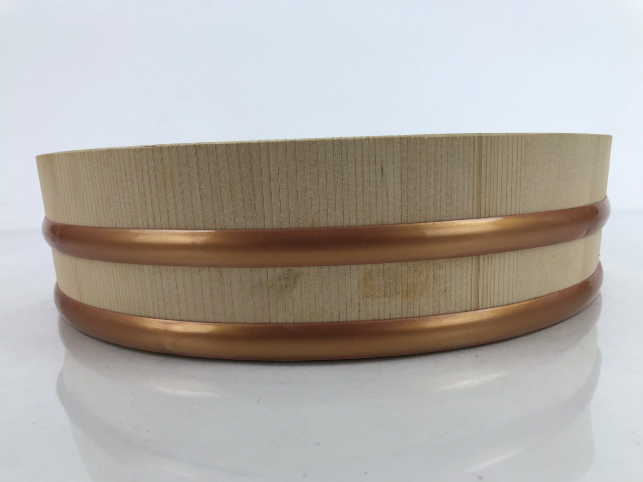 Japanese Handmade Natural Wood Bucket Sushioke Vtg Oke Hangiri BK36