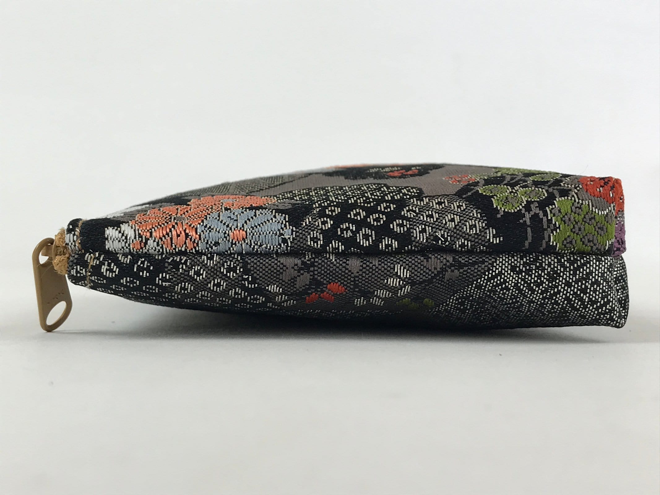 Japanese Handmade Prayer Beads Fabric Bag Vtg Nishijin-Ori Jyuzu-Bukuro BA143