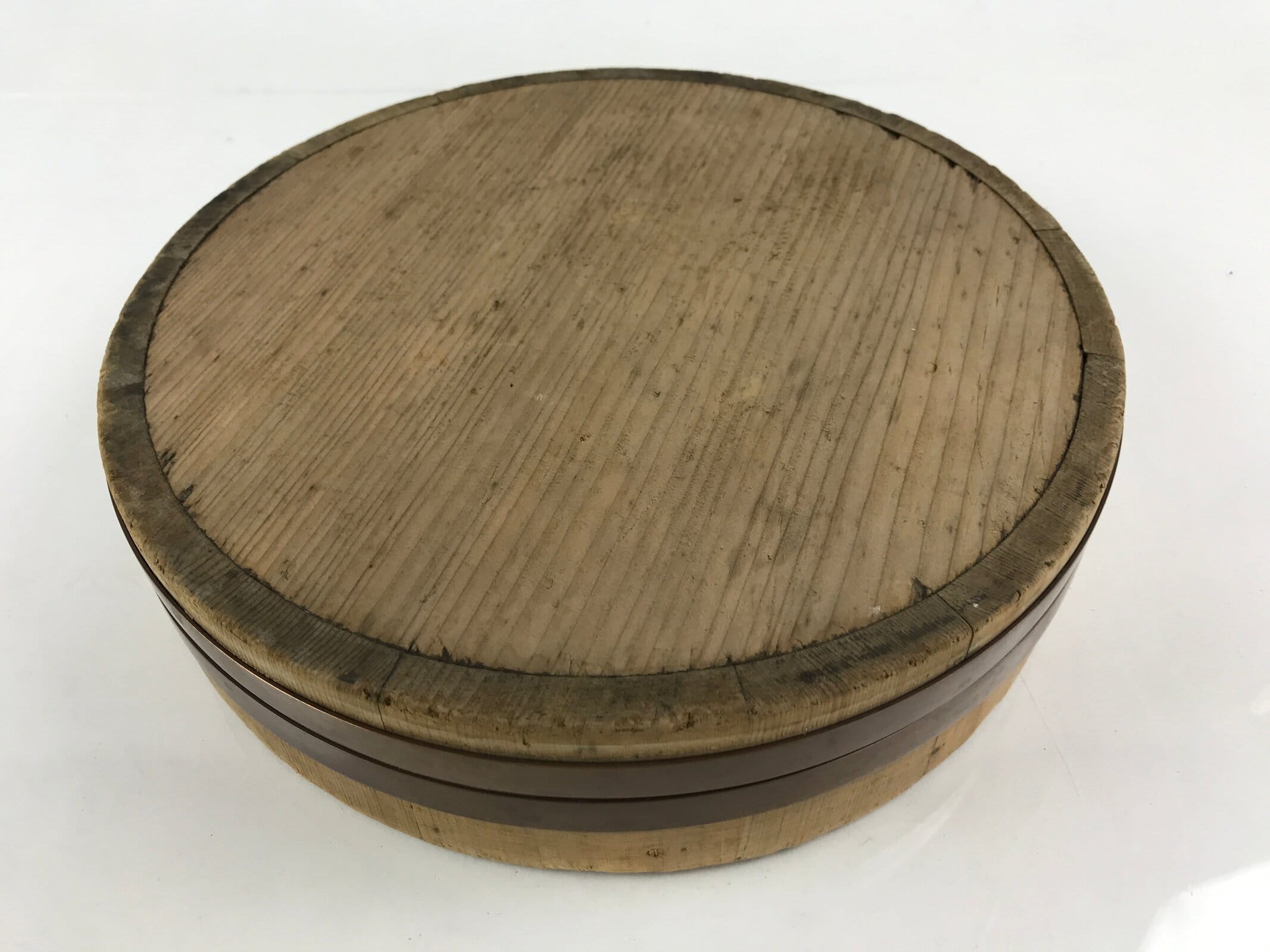 Japanese Handmade Wooden Oke Bucket Sushioke Hangiri Vtg Sushi Handai BK17