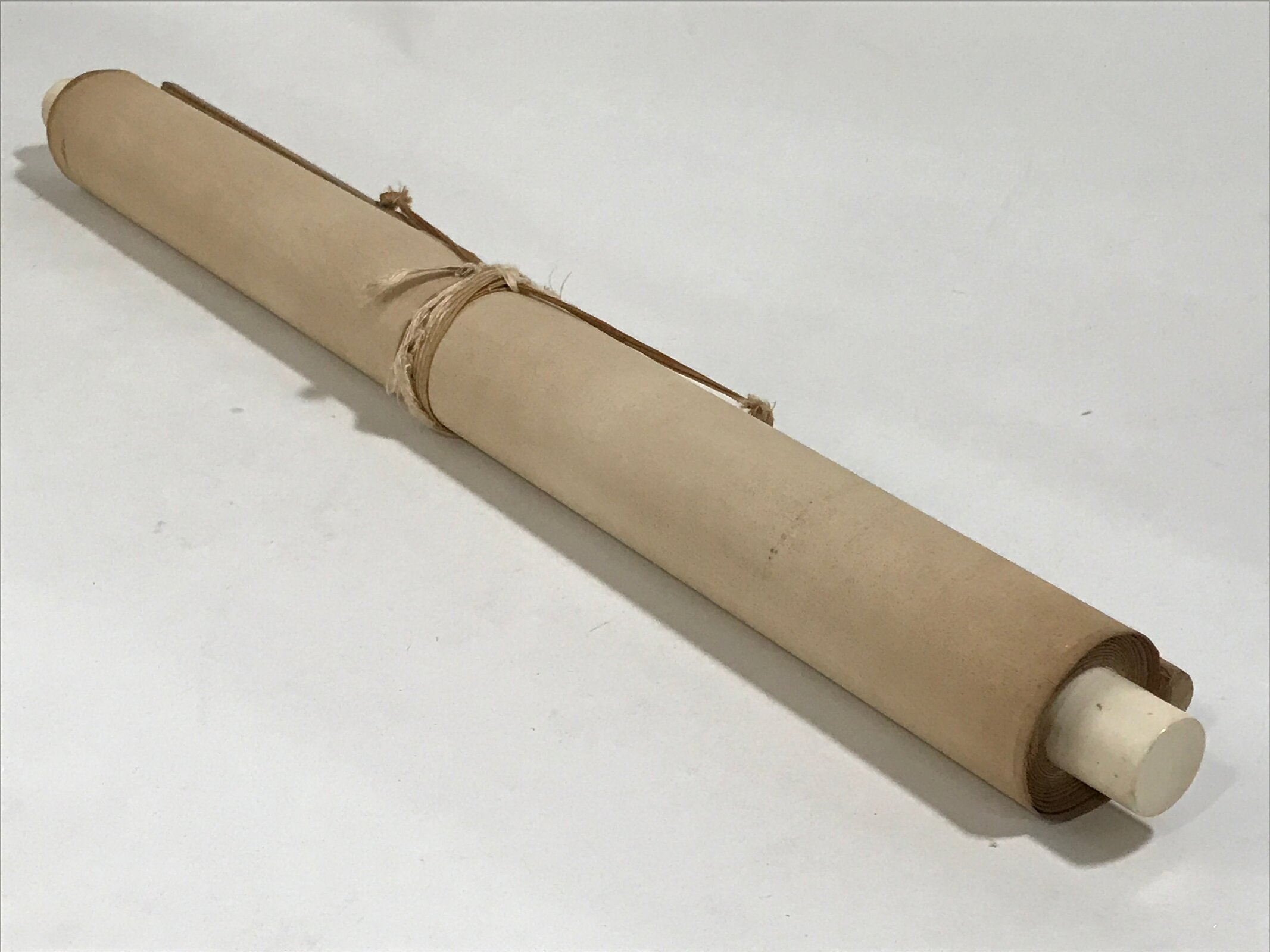 Japanese Hanging Scroll Kakejiku Vtg Fierce Tiger Orange Black Mountain Ink KJ90