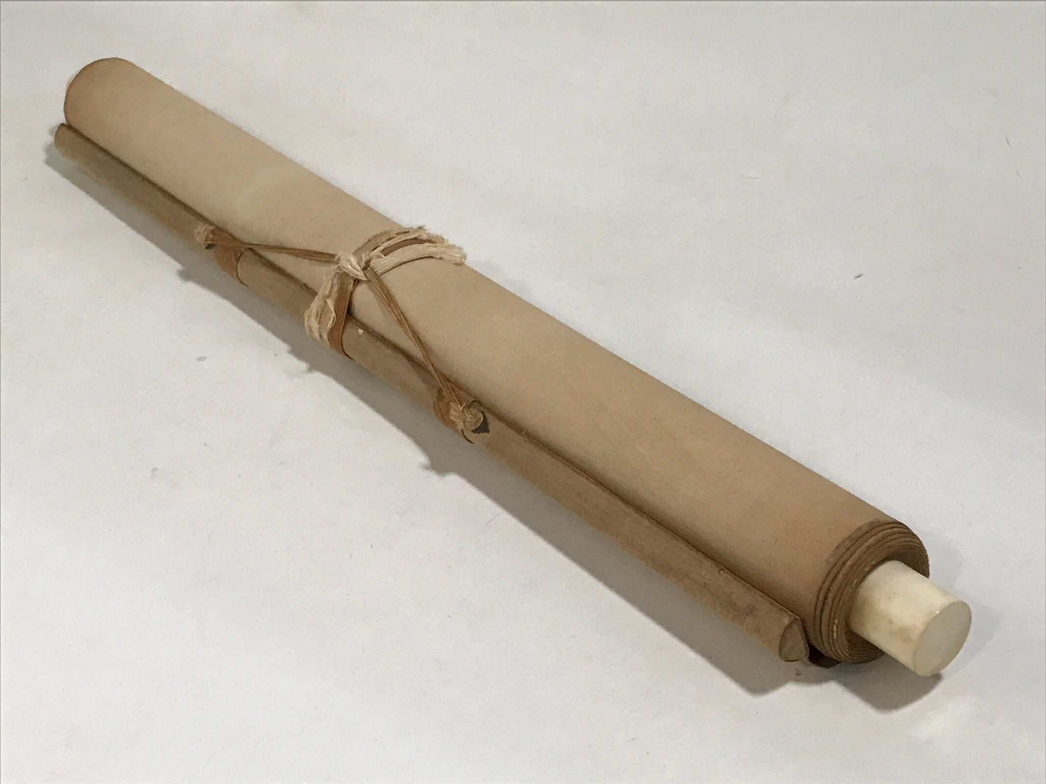 Japanese Hanging Scroll Kakejiku Vtg Fierce Tiger Orange Black Mountain Ink KJ90