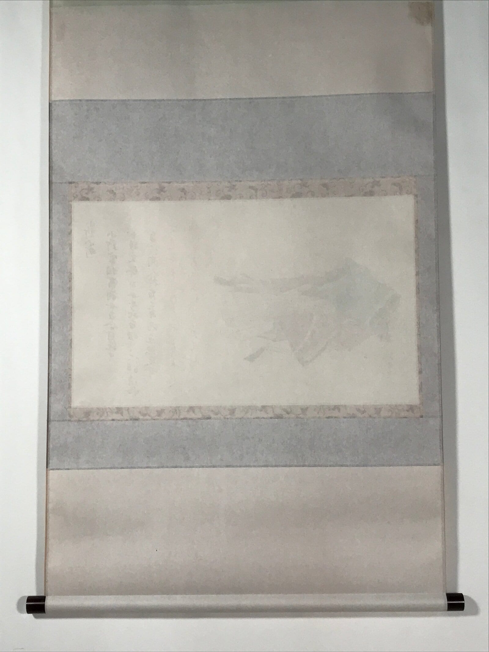 Japanese Hanging Scroll Kakejiku Vtg Ono No Komachi Kimono Poem Color Ink KJ100