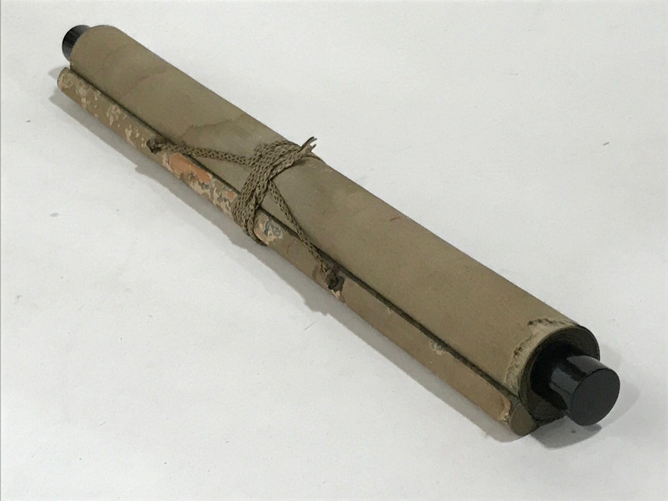 Japanese Hanging Scroll Kakejiku Vtg Pomegranate Ripe Fruit Color Ink Red KJ95