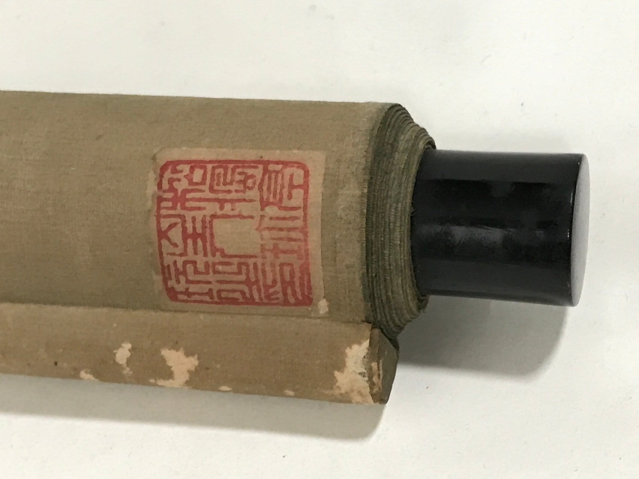 Japanese Hanging Scroll Kakejiku Vtg Pomegranate Ripe Fruit Color Ink Red KJ95