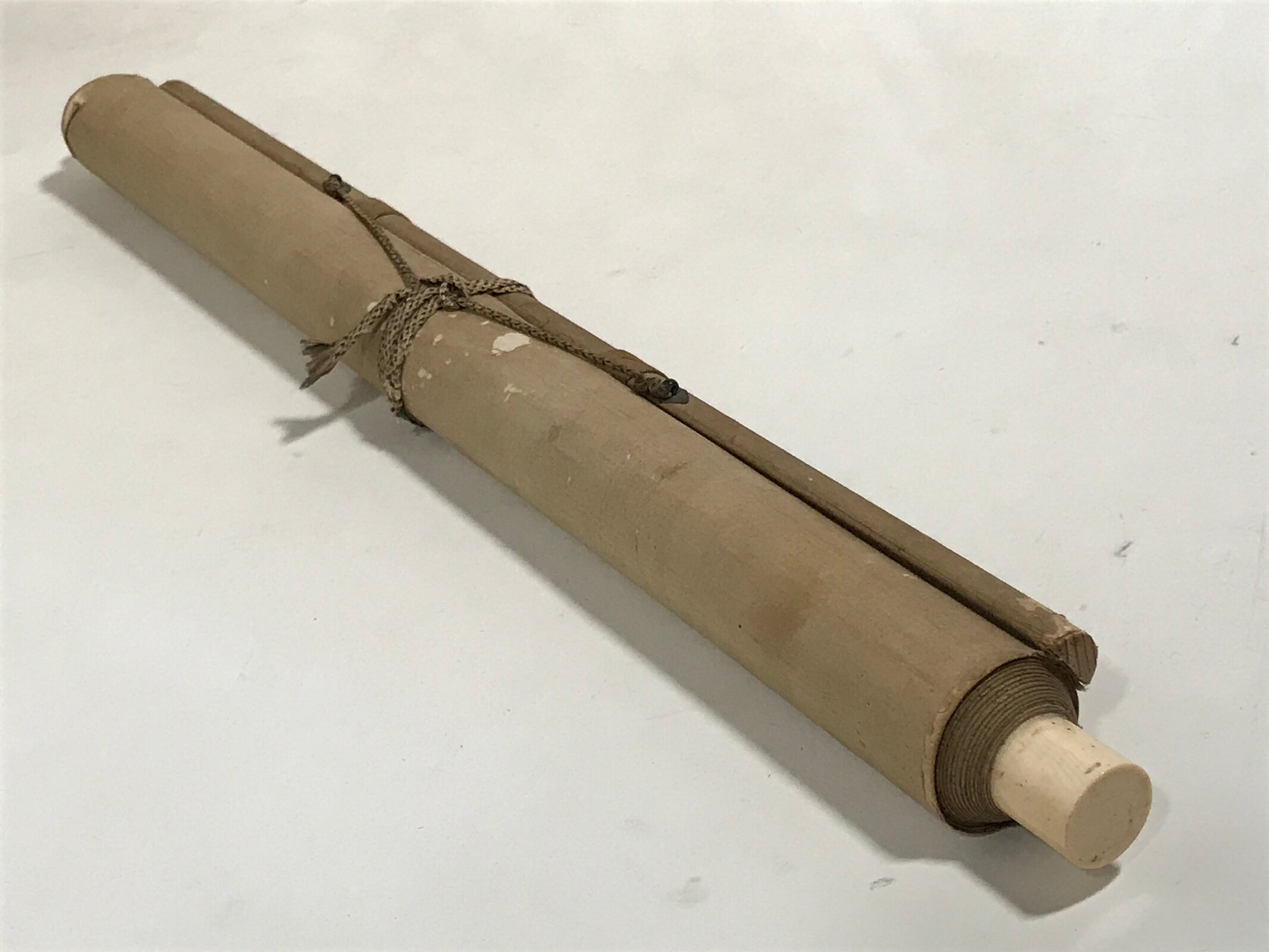 Japanese Hanging Scroll Kakejiku Vtg Portrait Man Dancing Children Color KJ169