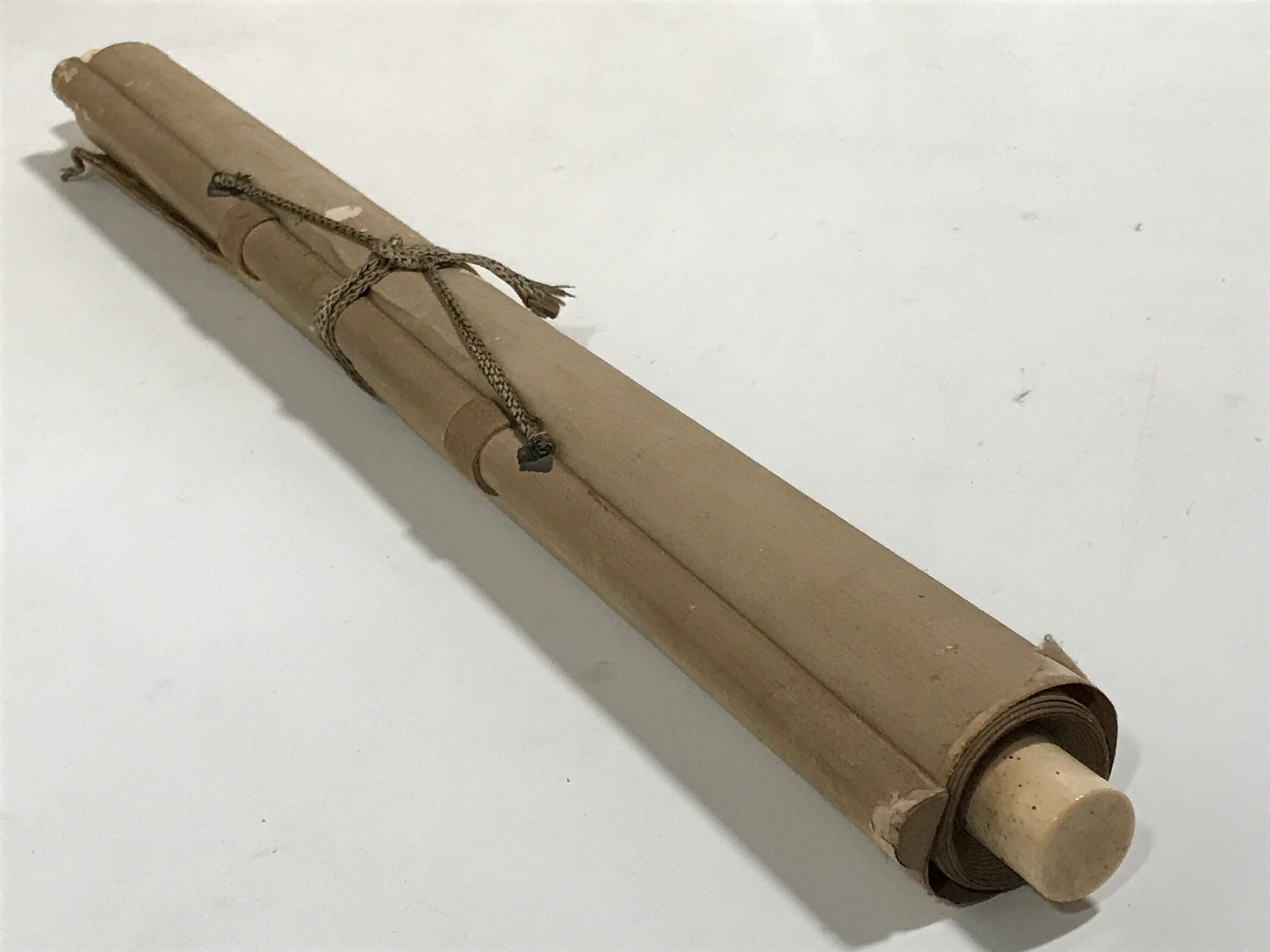 Japanese Hanging Scroll Kakejiku Vtg Portrait Man Dancing Children Color KJ169