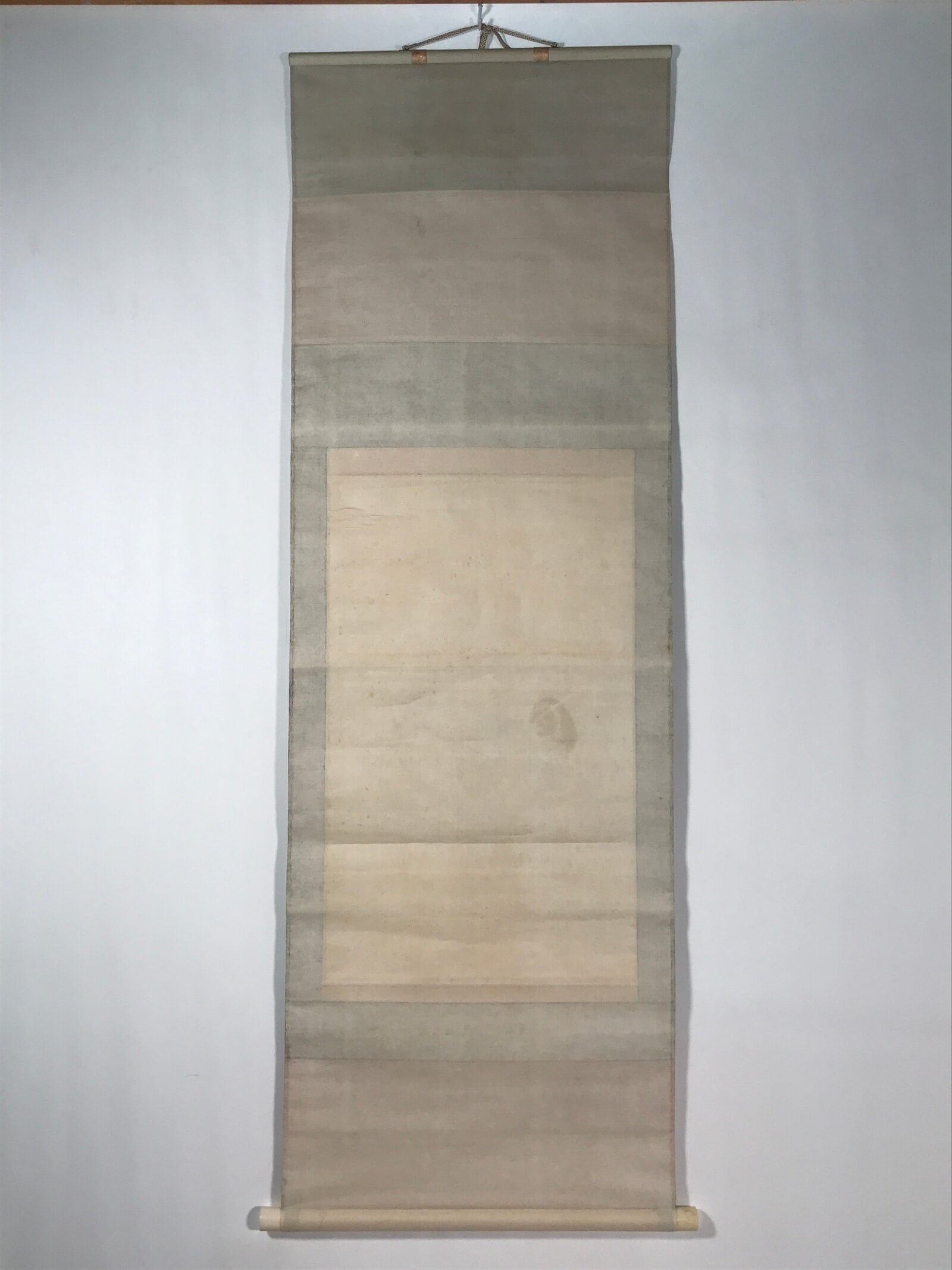 Japanese Hanging Scroll Kakejiku Vtg River Ducks Birds Nature Color KJ123