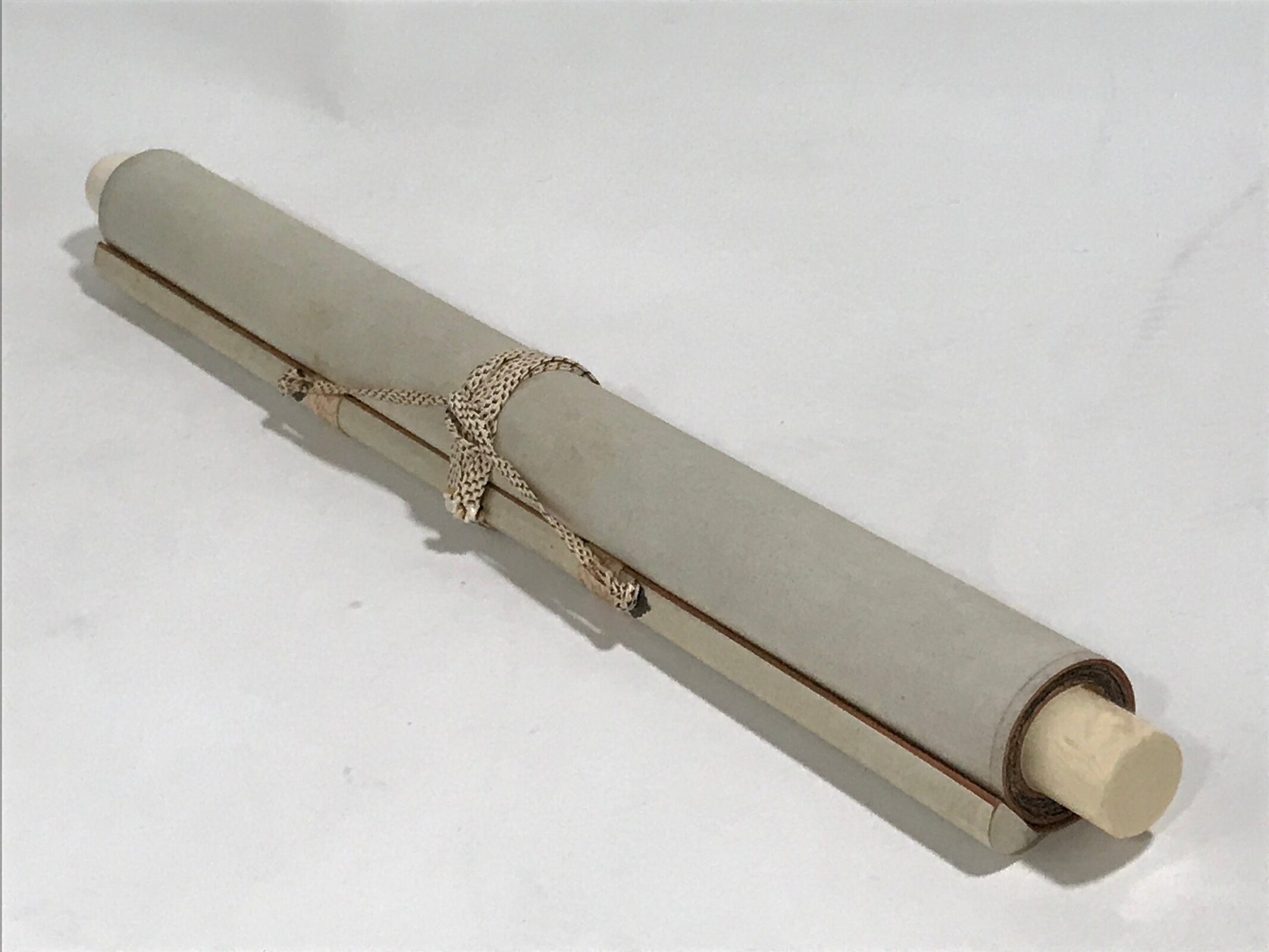 Japanese Hanging Scroll Kakejiku Vtg River Ducks Birds Nature Color KJ123